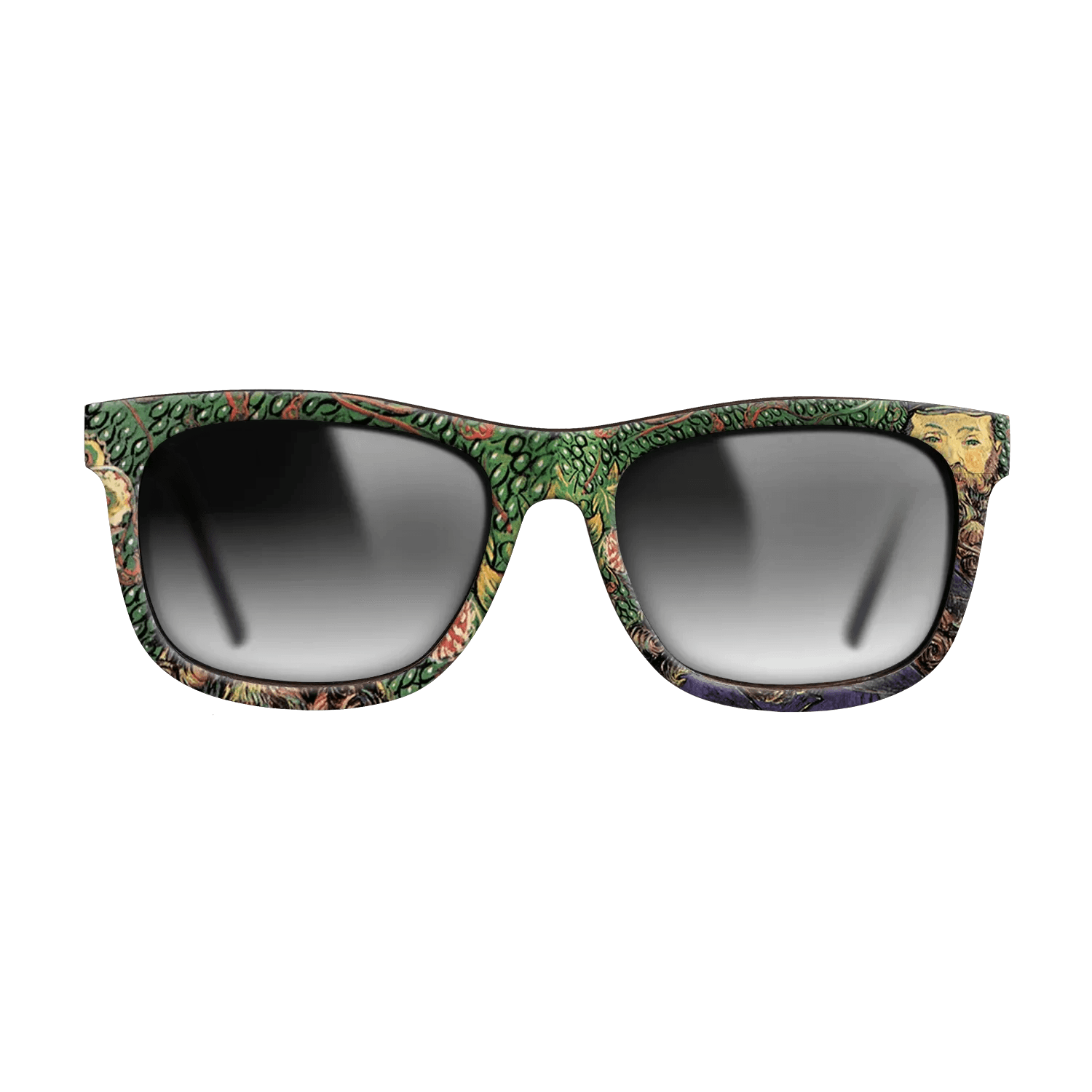 Oil Painting on Straight Grain Walnut: Rococo - Portrait of the postman Joseph Roulin, 1889 - Vincent van Gogh - The Hero - Square - 1076 - SIRIS wood optic