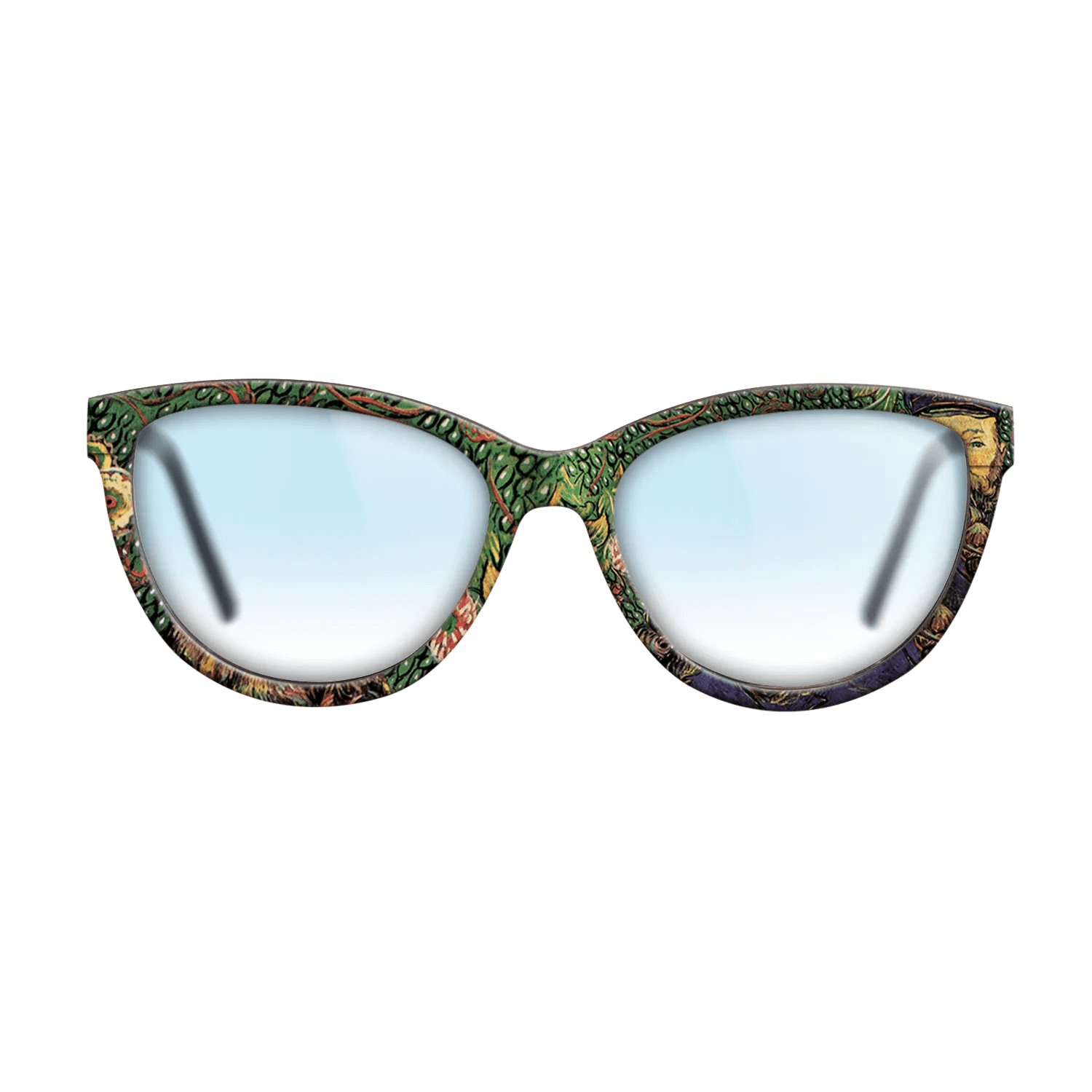 Oil Painting on Straight Grain Walnut: Rococo - Portrait of the postman Joseph Roulin, 1889 - Vincent van Gogh - The Maiden - Cat - 1076 - SIRIS wood optic