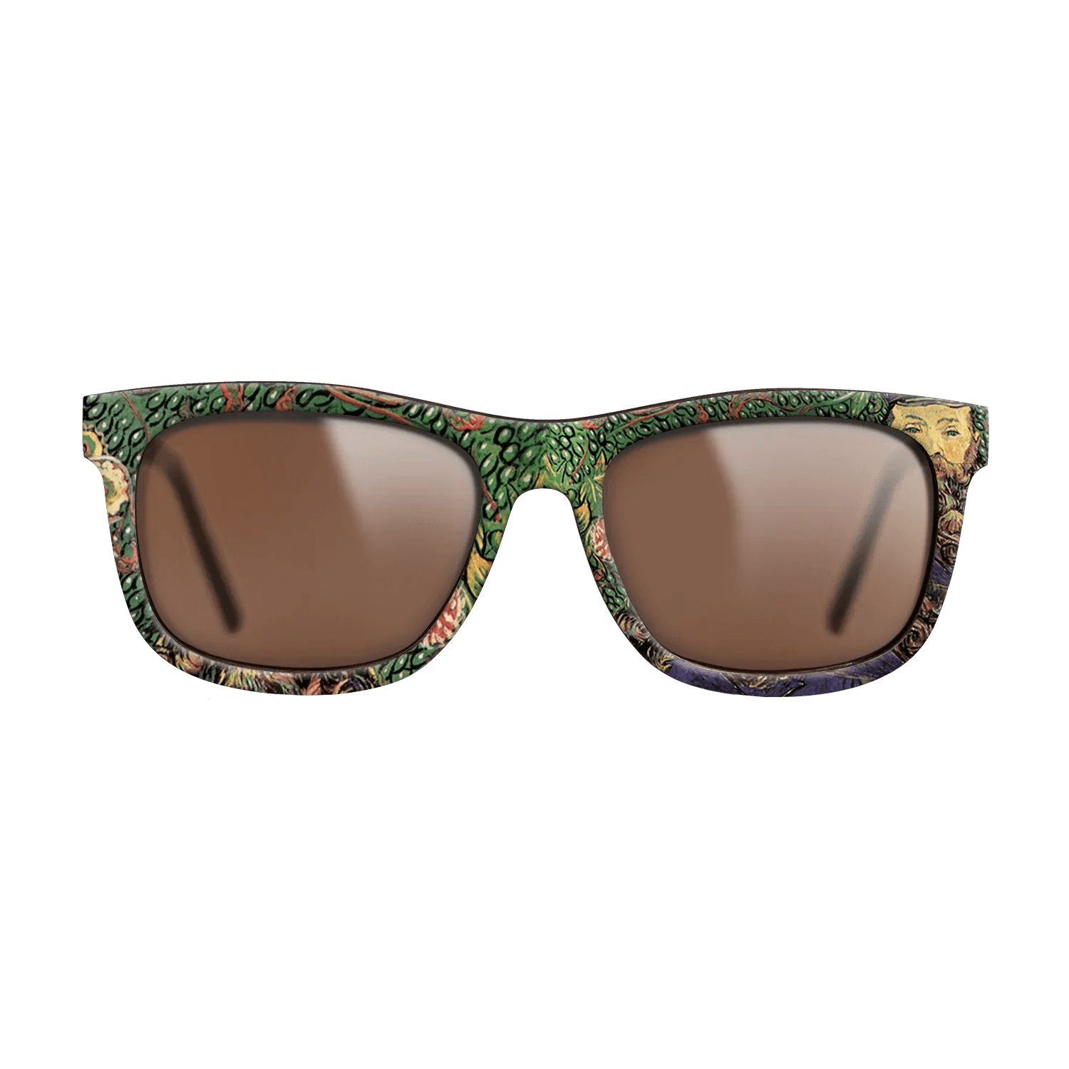 Oil Painting on Straight Grain Walnut: Rococo - Portrait of the postman Joseph Roulin, 1889 - Vincent van Gogh - The Hero - Square - 1076 - SIRIS wood optic