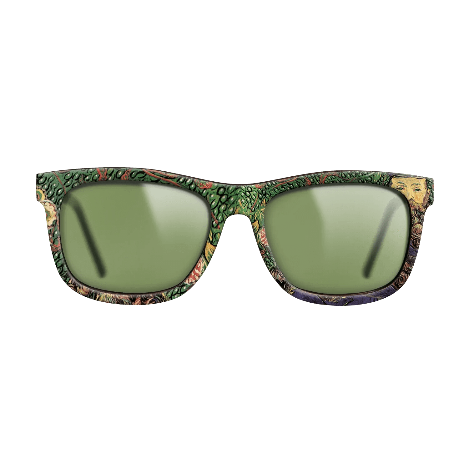 Oil Painting on Straight Grain Walnut: Rococo - Portrait of the postman Joseph Roulin, 1889 - Vincent van Gogh - The Hero - Square - 1076 - SIRIS wood optic