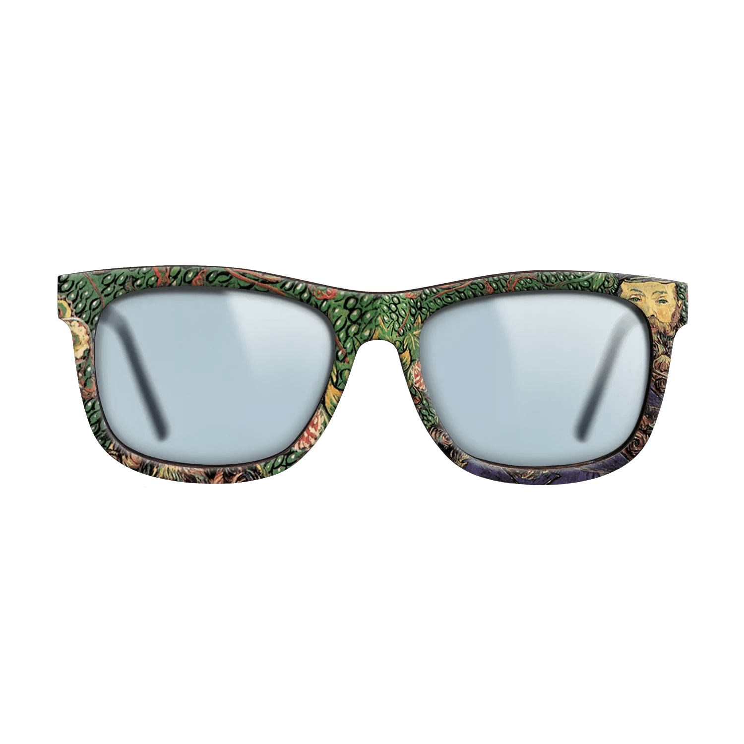 Oil Painting on Straight Grain Walnut: Rococo - Portrait of the postman Joseph Roulin, 1889 - Vincent van Gogh - The Hero - Square - 1076 - SIRIS wood optic