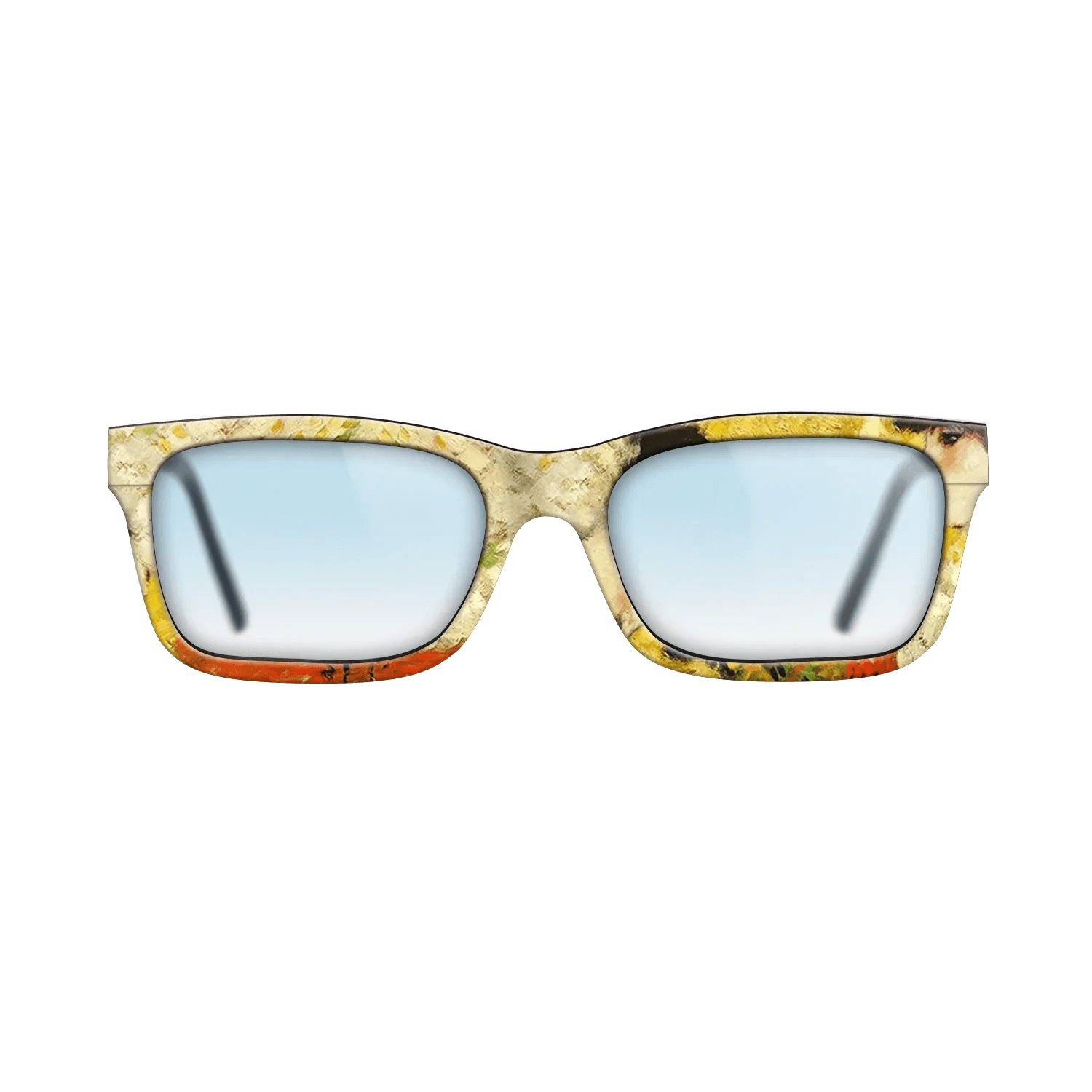 Oil Painting on Straight Grain Walnut: Rococo - Profile of a young girl (Girl with red flower in her hair), 1901 - Pablo Picasso - The Sage - Rectangle - 1935 - SIRIS wood optic