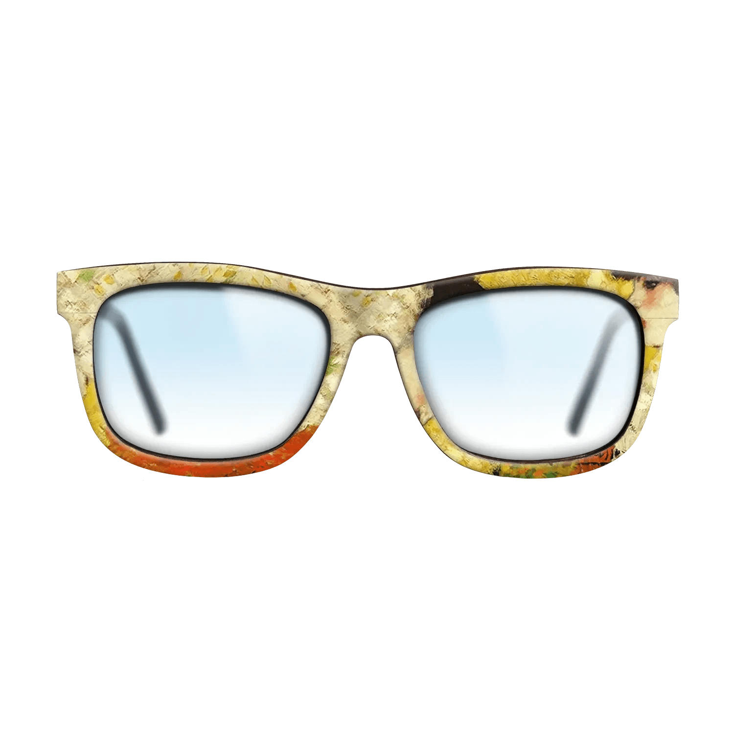 Oil Painting on Straight Grain Walnut: Rococo - Profile of a young girl (Girl with red flower in her hair), 1901 - Pablo Picasso - The Hero - Square - 1935 - SIRIS wood optic