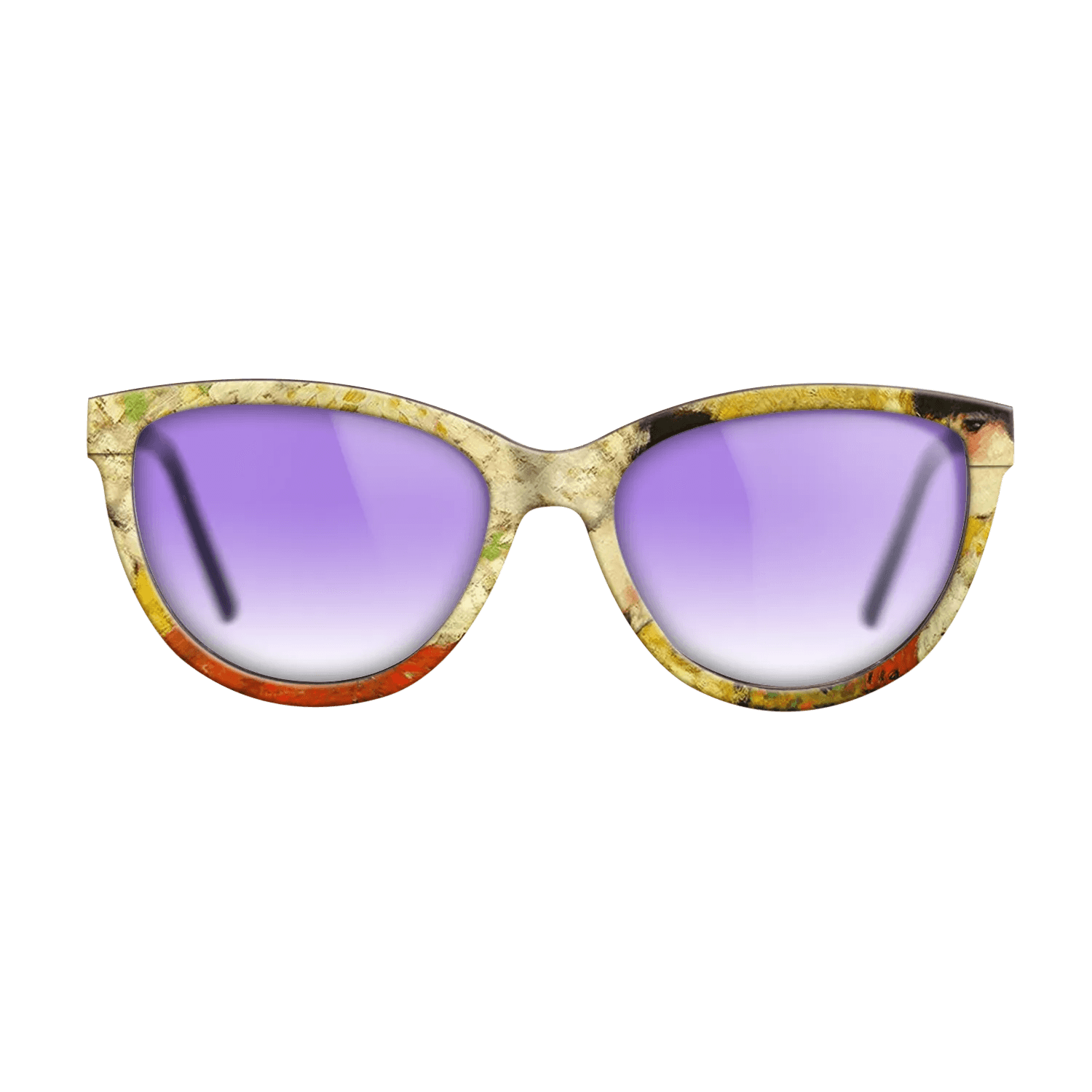 Oil Painting on Straight Grain Walnut: Rococo - Profile of a young girl (Girl with red flower in her hair), 1901 - Pablo Picasso - The Maiden - Cat - 1935 - SIRIS wood optic