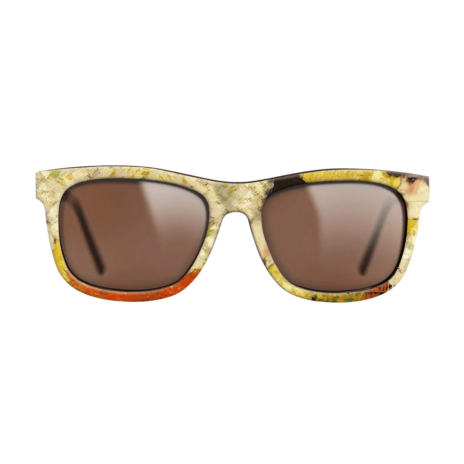 Oil Painting on Straight Grain Walnut: Rococo - Profile of a young girl (Girl with red flower in her hair), 1901 - Pablo Picasso - The Hero - Square - 1935 - SIRIS wood optic