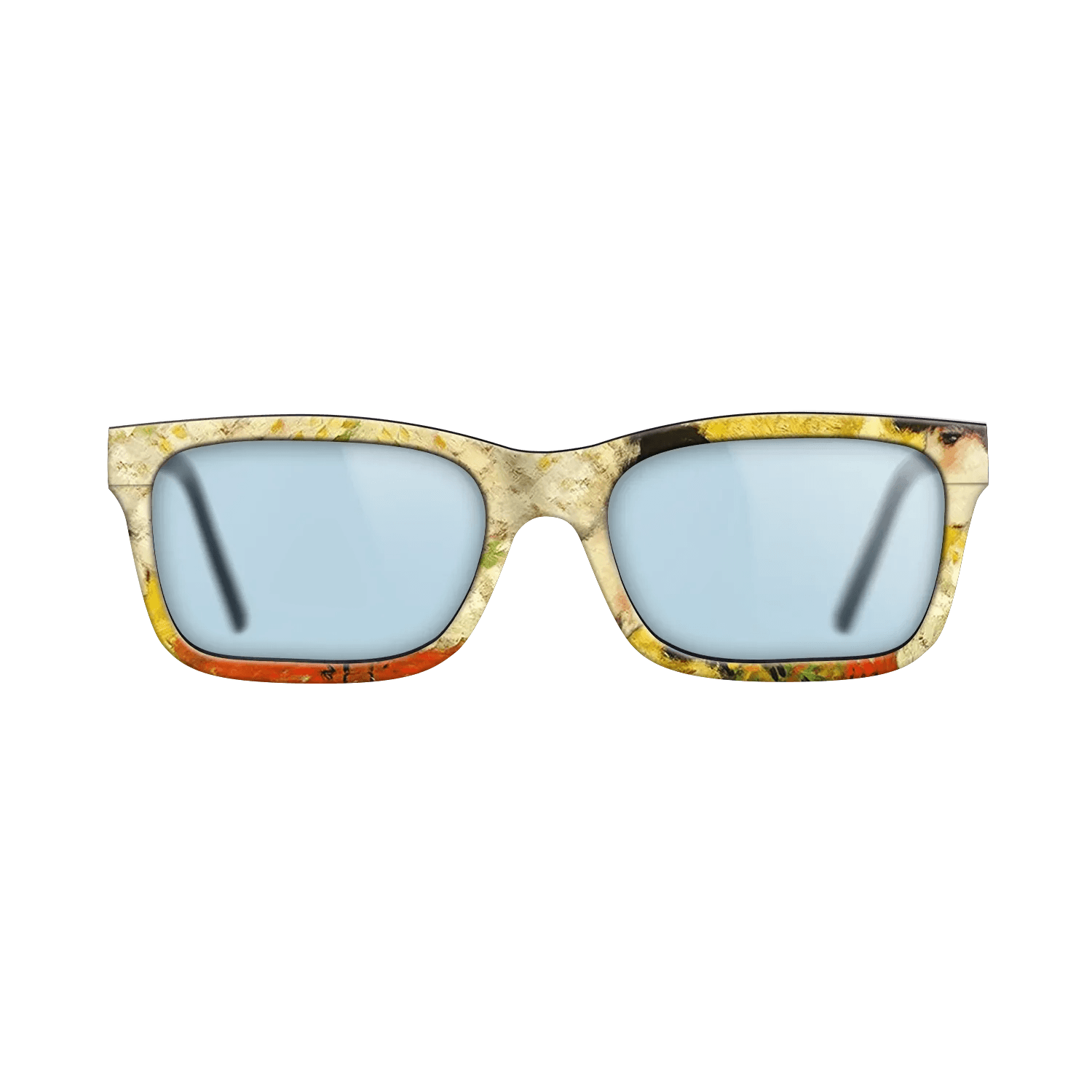 Oil Painting on Straight Grain Walnut: Rococo - Profile of a young girl (Girl with red flower in her hair), 1901 - Pablo Picasso - The Sage - Rectangle - 1935 - SIRIS wood optic