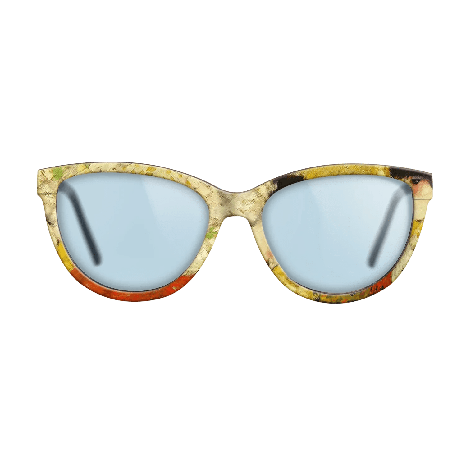 Oil Painting on Straight Grain Walnut: Rococo - Profile of a young girl (Girl with red flower in her hair), 1901 - Pablo Picasso - The Maiden - Cat - 1935 - SIRIS wood optic