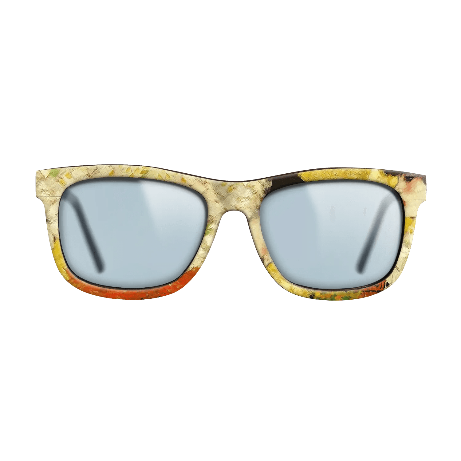 Oil Painting on Straight Grain Walnut: Rococo - Profile of a young girl (Girl with red flower in her hair), 1901 - Pablo Picasso - The Hero - Square - 1935 - SIRIS wood optic