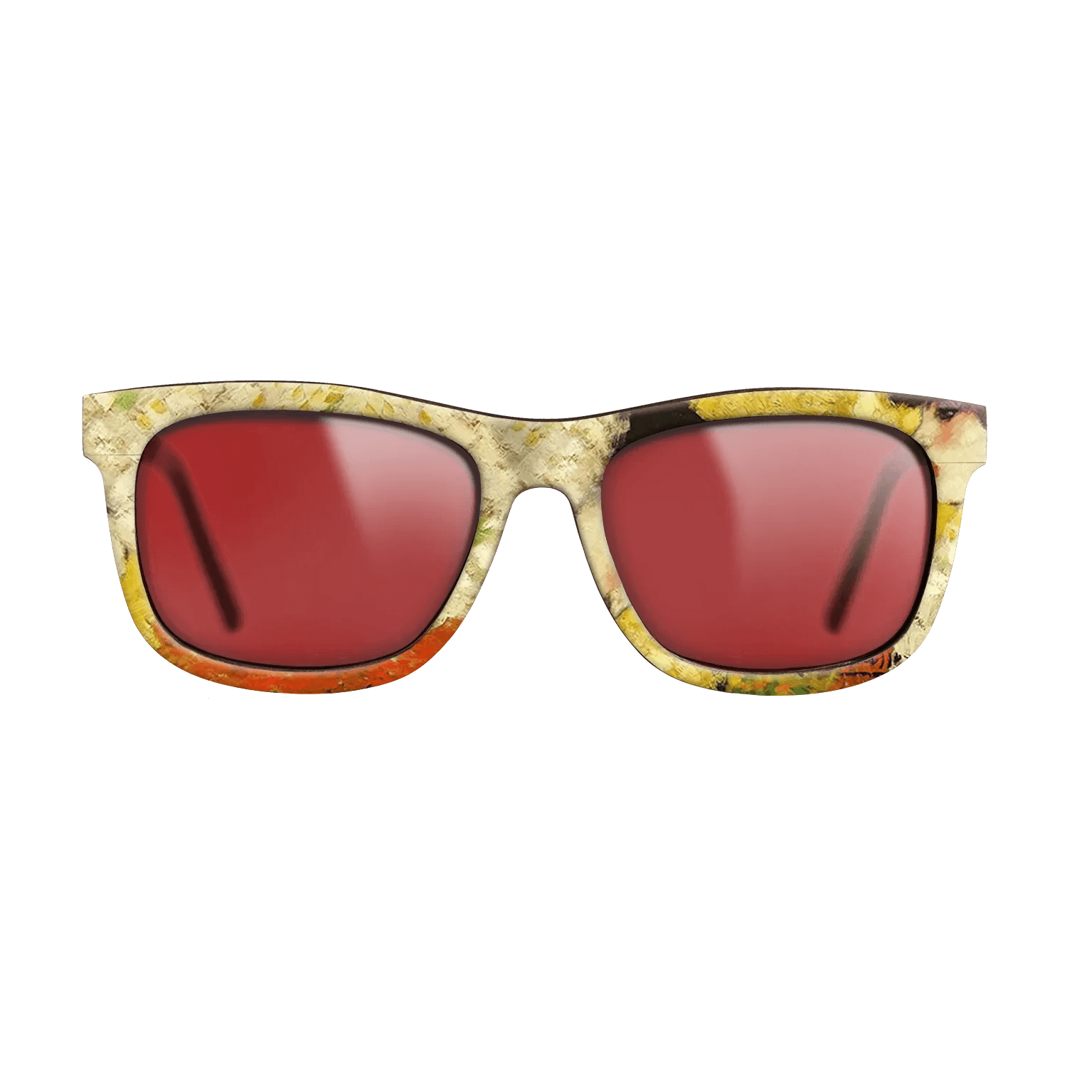 Oil Painting on Straight Grain Walnut: Rococo - Profile of a young girl (Girl with red flower in her hair), 1901 - Pablo Picasso - The Hero - Square - 1935 - SIRIS wood optic