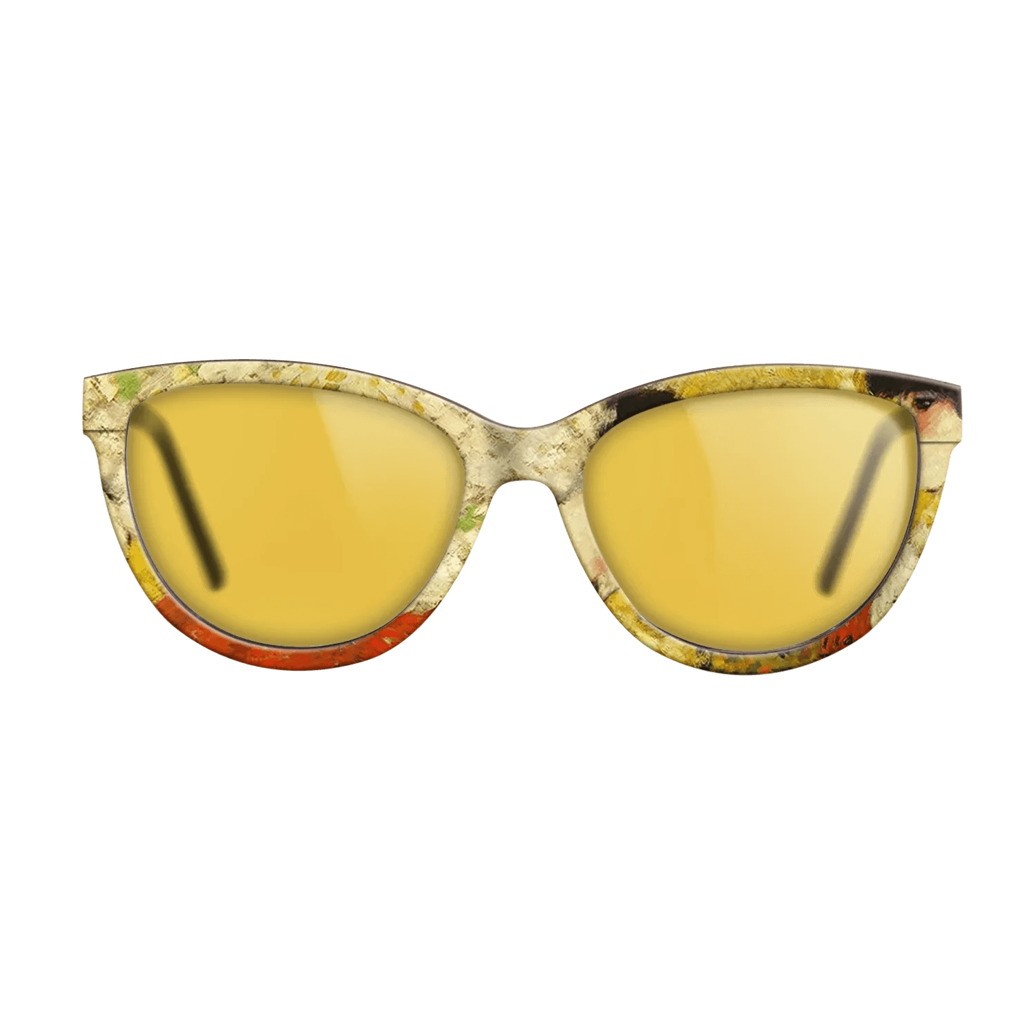 Oil Painting on Straight Grain Walnut: Rococo - Profile of a young girl (Girl with red flower in her hair), 1901 - Pablo Picasso - The Maiden - Cat - 1935 - SIRIS wood optic