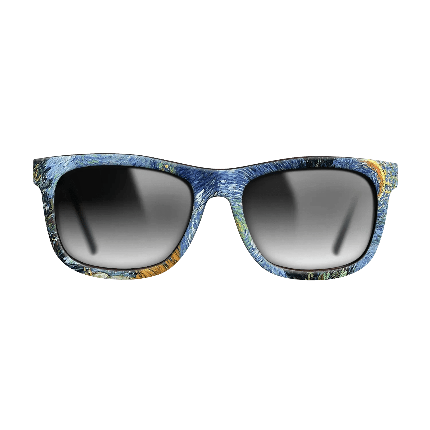 Oil Painting on Straight Grain Walnut: Rococo - Road with Cypresses, 1890 - Vincent van Gogh - The Hero - Square - 709 - SIRIS wood optic