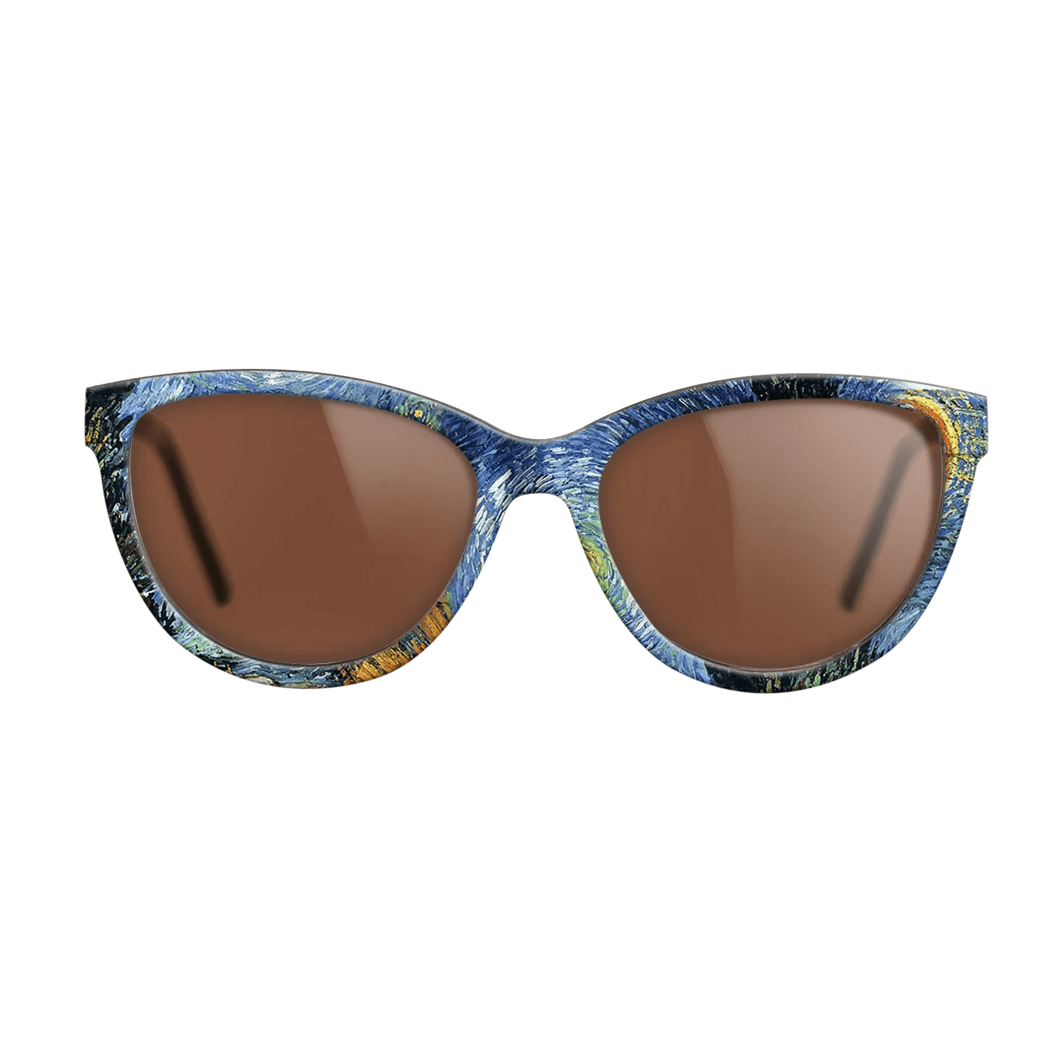 Oil Painting on Straight Grain Walnut: Rococo - Road with Cypresses, 1890 - Vincent van Gogh - The Maiden - Cat - 709 - SIRIS wood optic