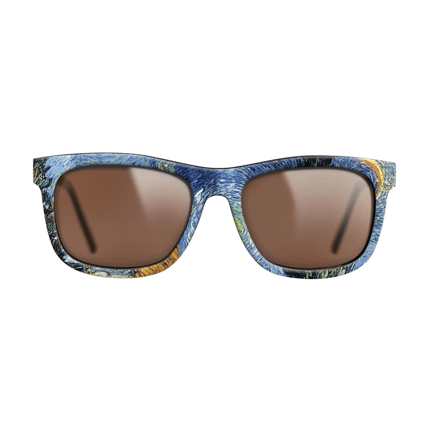 Oil Painting on Straight Grain Walnut: Rococo - Road with Cypresses, 1890 - Vincent van Gogh - The Hero - Square - 709 - SIRIS wood optic