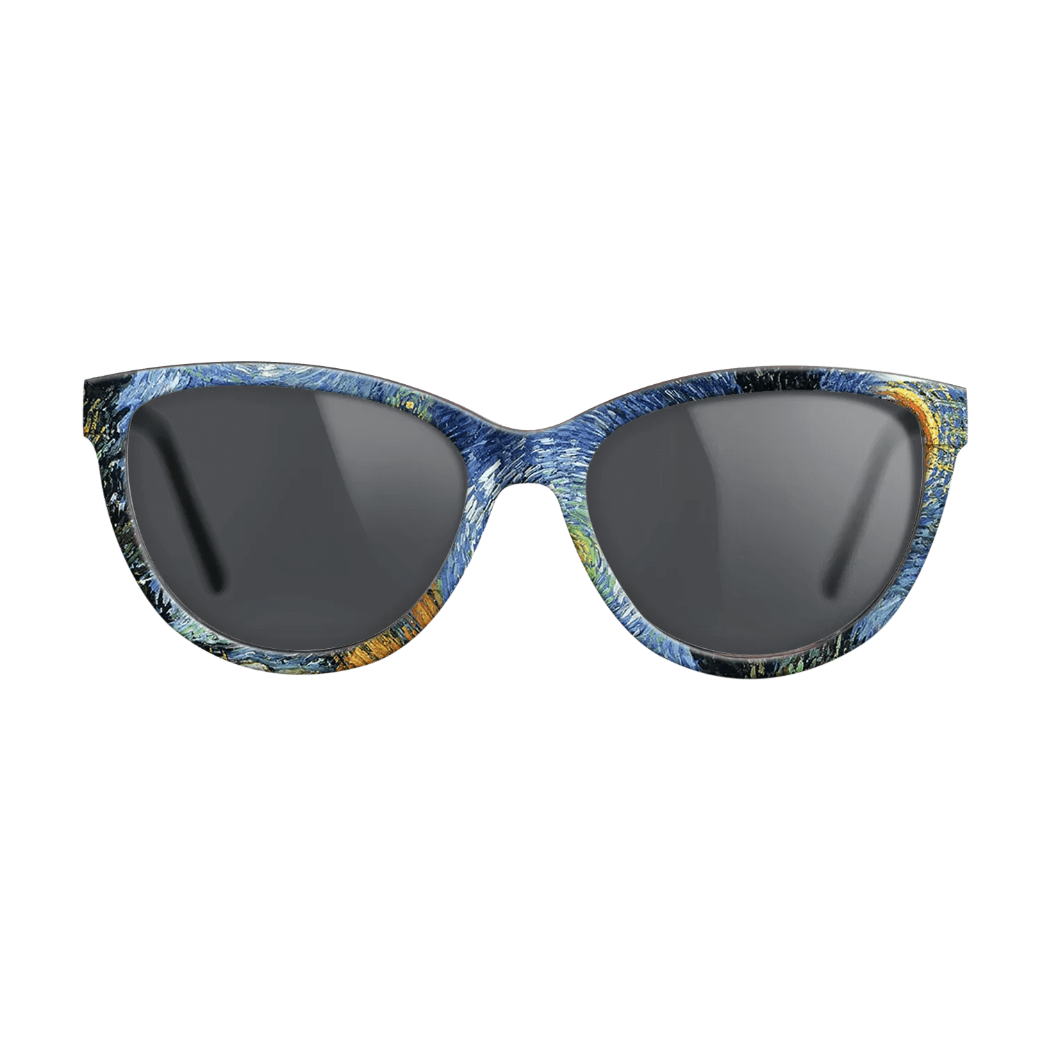 Oil Painting on Straight Grain Walnut: Rococo - Road with Cypresses, 1890 - Vincent van Gogh - The Maiden - Cat - 709 - SIRIS wood optic