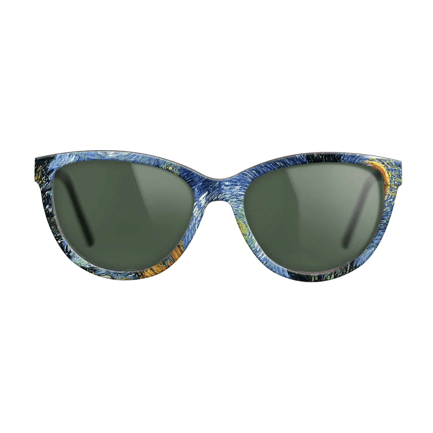 Oil Painting on Straight Grain Walnut: Rococo - Road with Cypresses, 1890 - Vincent van Gogh - The Maiden - Cat - 709 - SIRIS wood optic