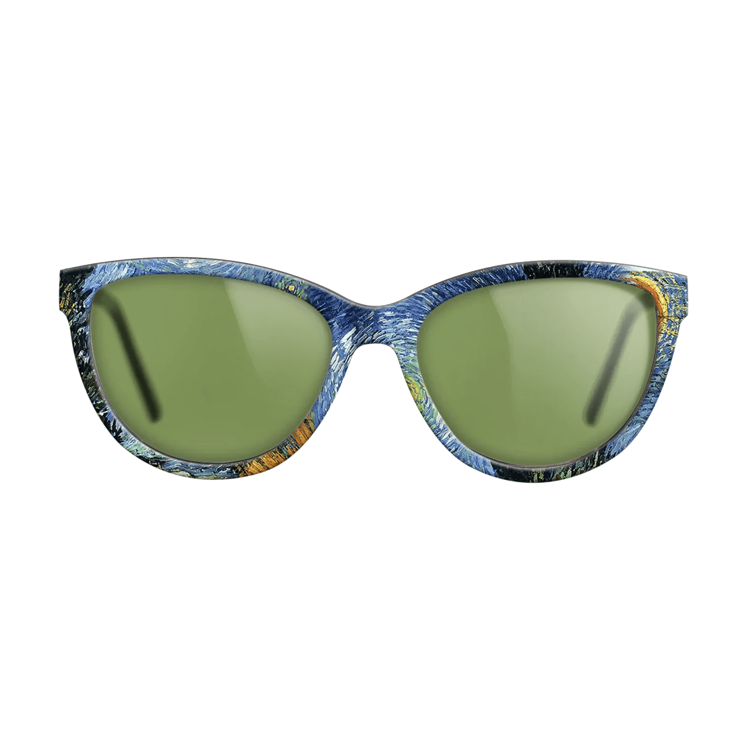 Oil Painting on Straight Grain Walnut: Rococo - Road with Cypresses, 1890 - Vincent van Gogh - The Maiden - Cat - 709 - SIRIS wood optic