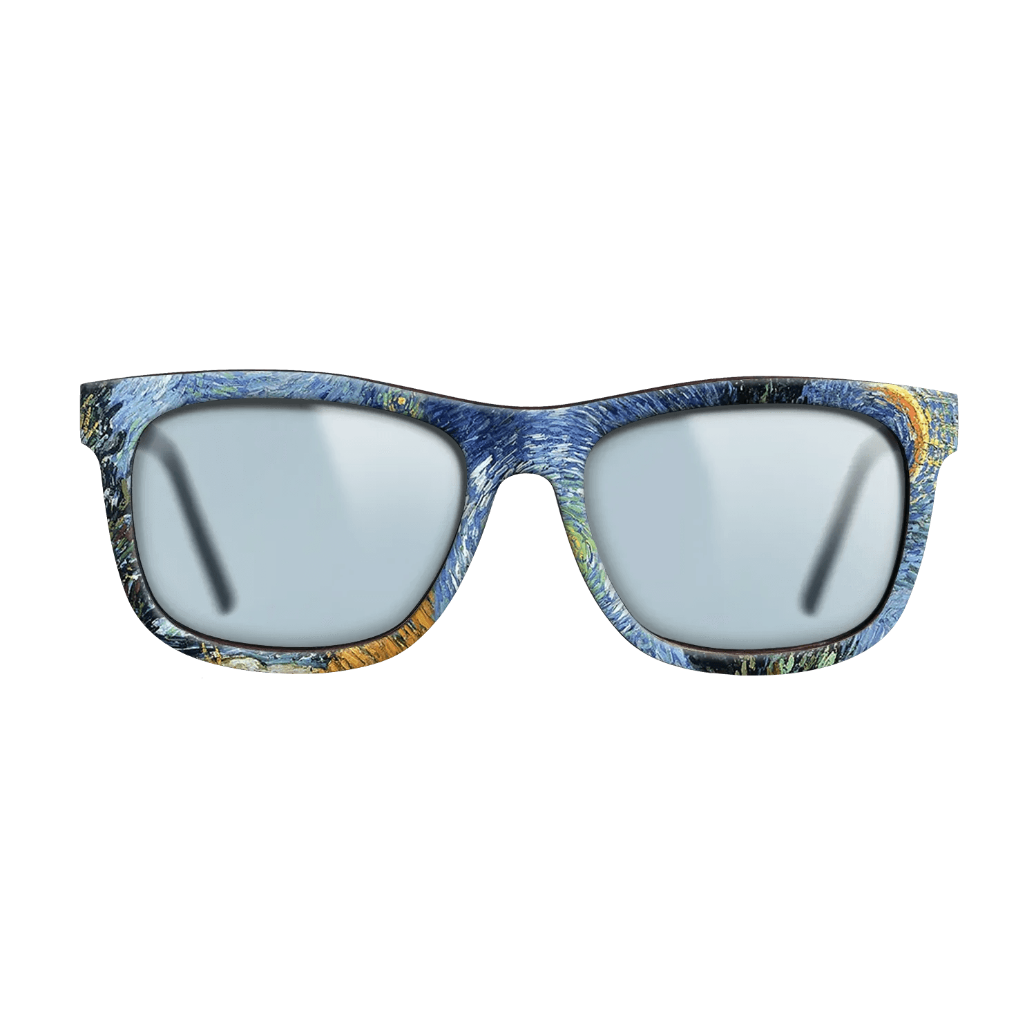 Oil Painting on Straight Grain Walnut: Rococo - Road with Cypresses, 1890 - Vincent van Gogh - The Hero - Square - 709 - SIRIS wood optic