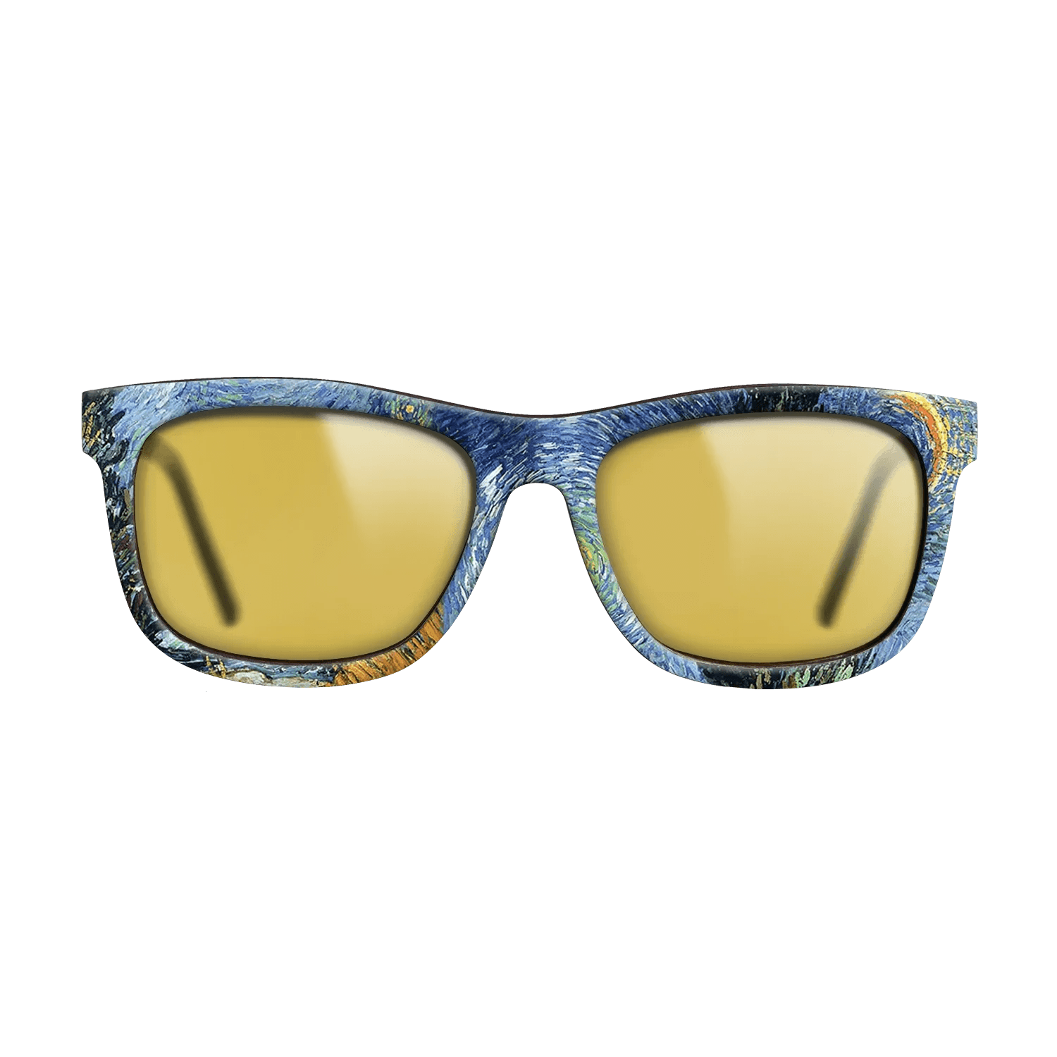 Oil Painting on Straight Grain Walnut: Rococo - Road with Cypresses, 1890 - Vincent van Gogh - The Hero - Square - 709 - SIRIS wood optic