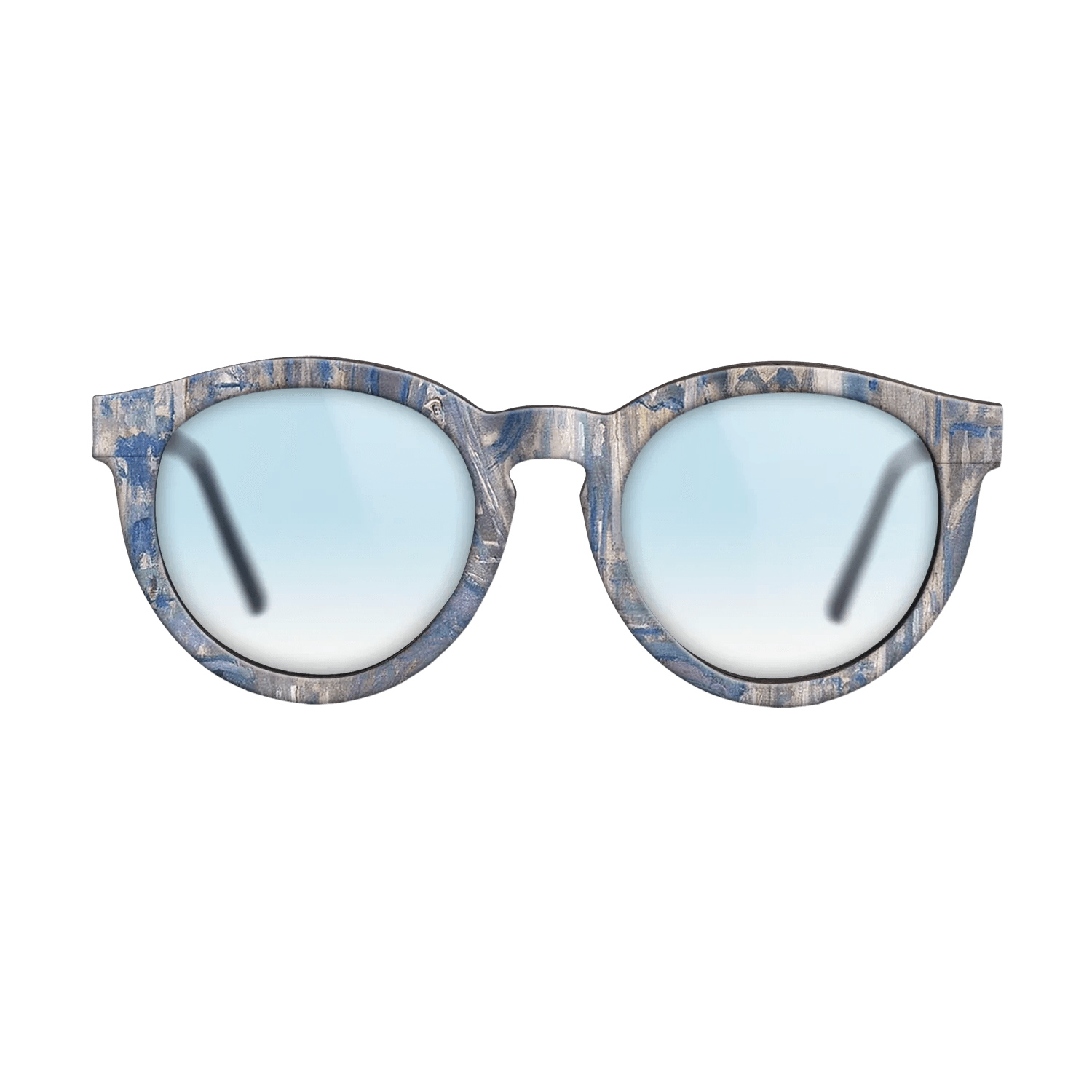 Oil Painting on Straight Grain Walnut: Rococo - Rouen Cathedral, Study of the Portal, 1892 - Claude Monet - The Rebel - Round - 1207 - SIRIS wood optic