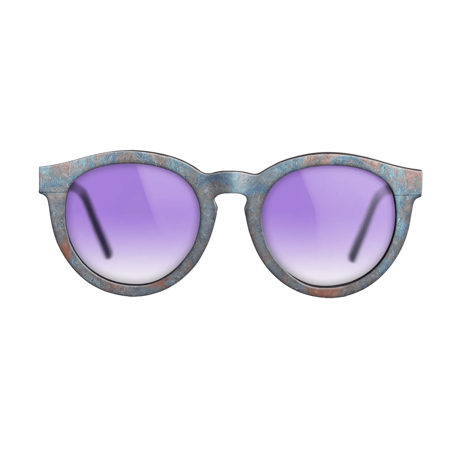 Oil Painting on Straight Grain Walnut: Rococo - Rouen Cathedral, red, Sunlight, 1892 - Claude Monet - The Rebel - Round - 884 - SIRIS wood optic