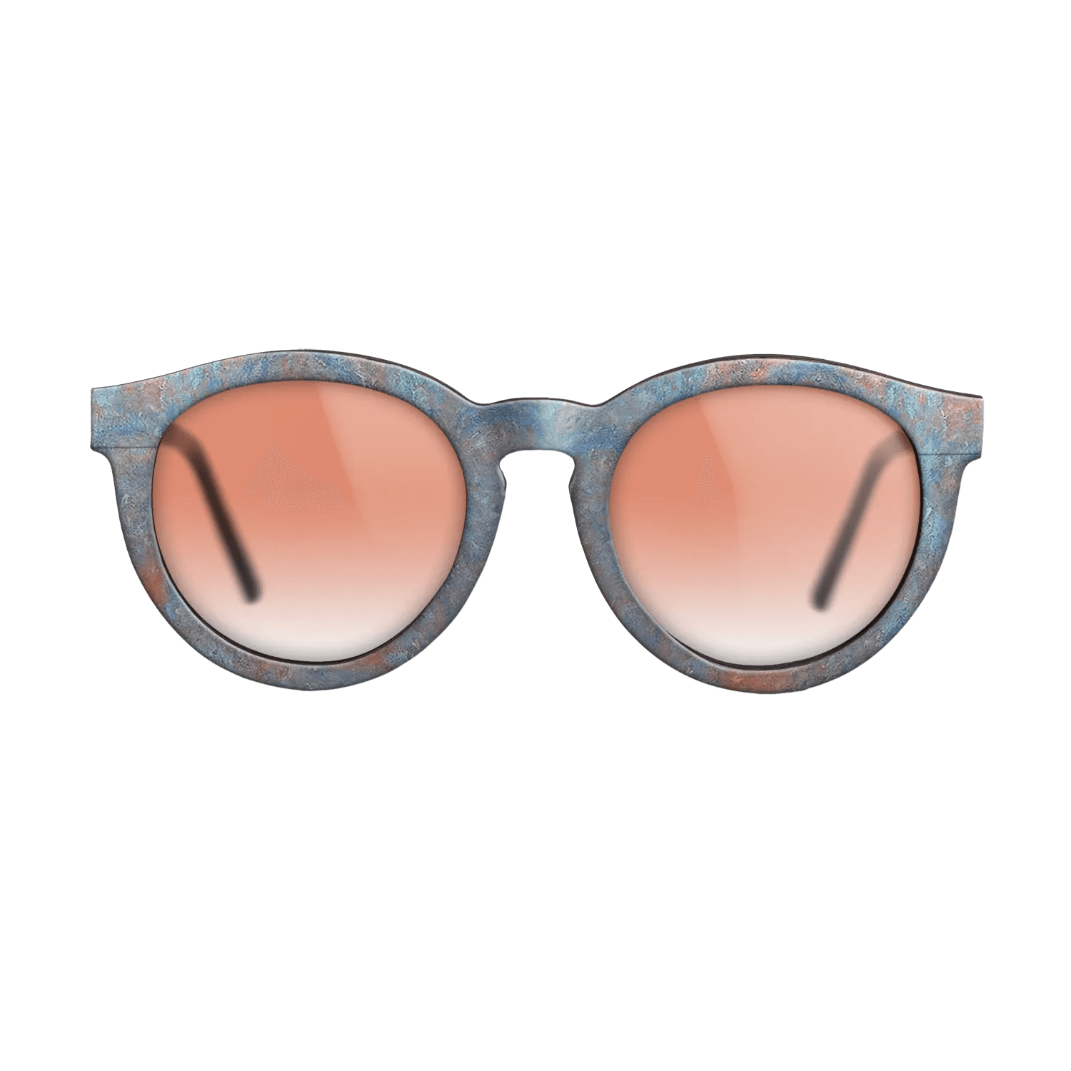 Oil Painting on Straight Grain Walnut: Rococo - Rouen Cathedral, red, Sunlight, 1892 - Claude Monet - The Rebel - Round - 884 - SIRIS wood optic