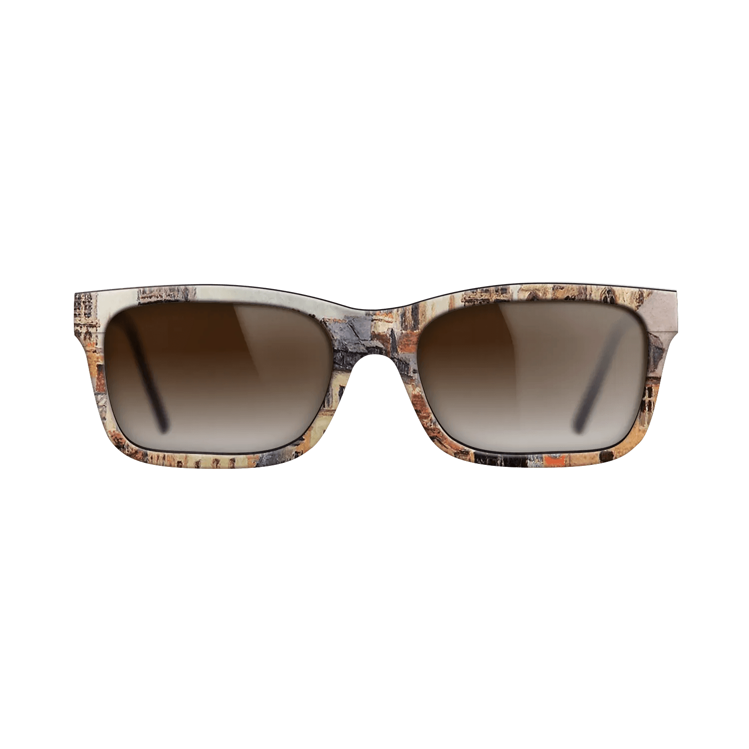 Oil Painting on Straight Grain Walnut: Rococo - Rue de l_epicerie at Rouen, on a Grey Morning, 1898 - Camille Pissarro - The Sage - Rectangle - 2014 - SIRIS wood optic