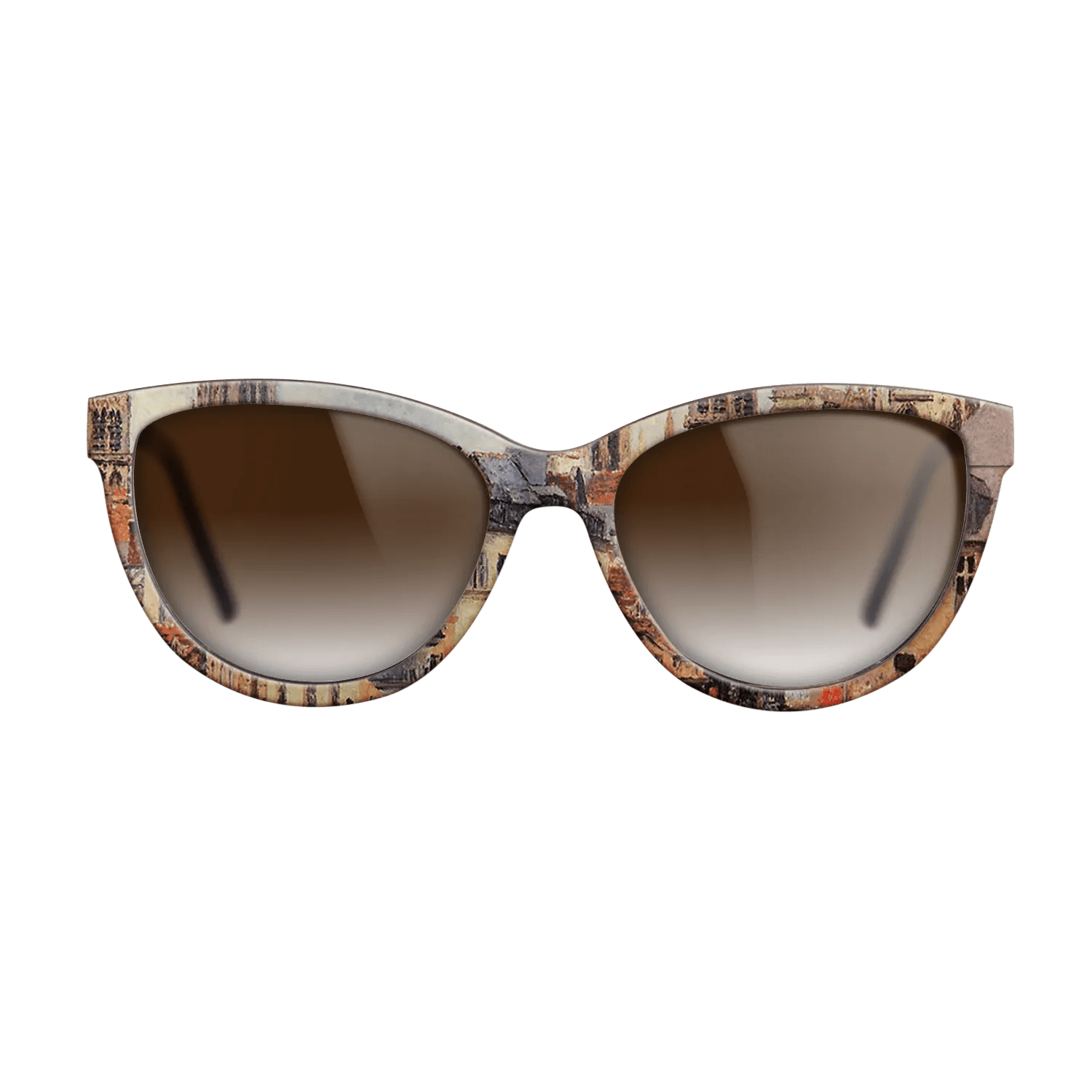 Oil Painting on Straight Grain Walnut: Rococo - Rue de l_epicerie at Rouen, on a Grey Morning, 1898 - Camille Pissarro - The Maiden - Cat - 2014 - SIRIS wood optic