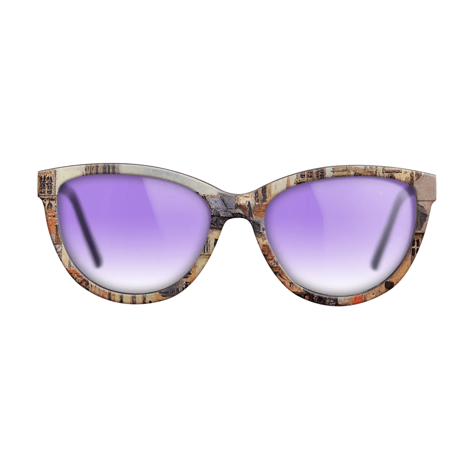 Oil Painting on Straight Grain Walnut: Rococo - Rue de l_epicerie at Rouen, on a Grey Morning, 1898 - Camille Pissarro - The Maiden - Cat - 2014 - SIRIS wood optic