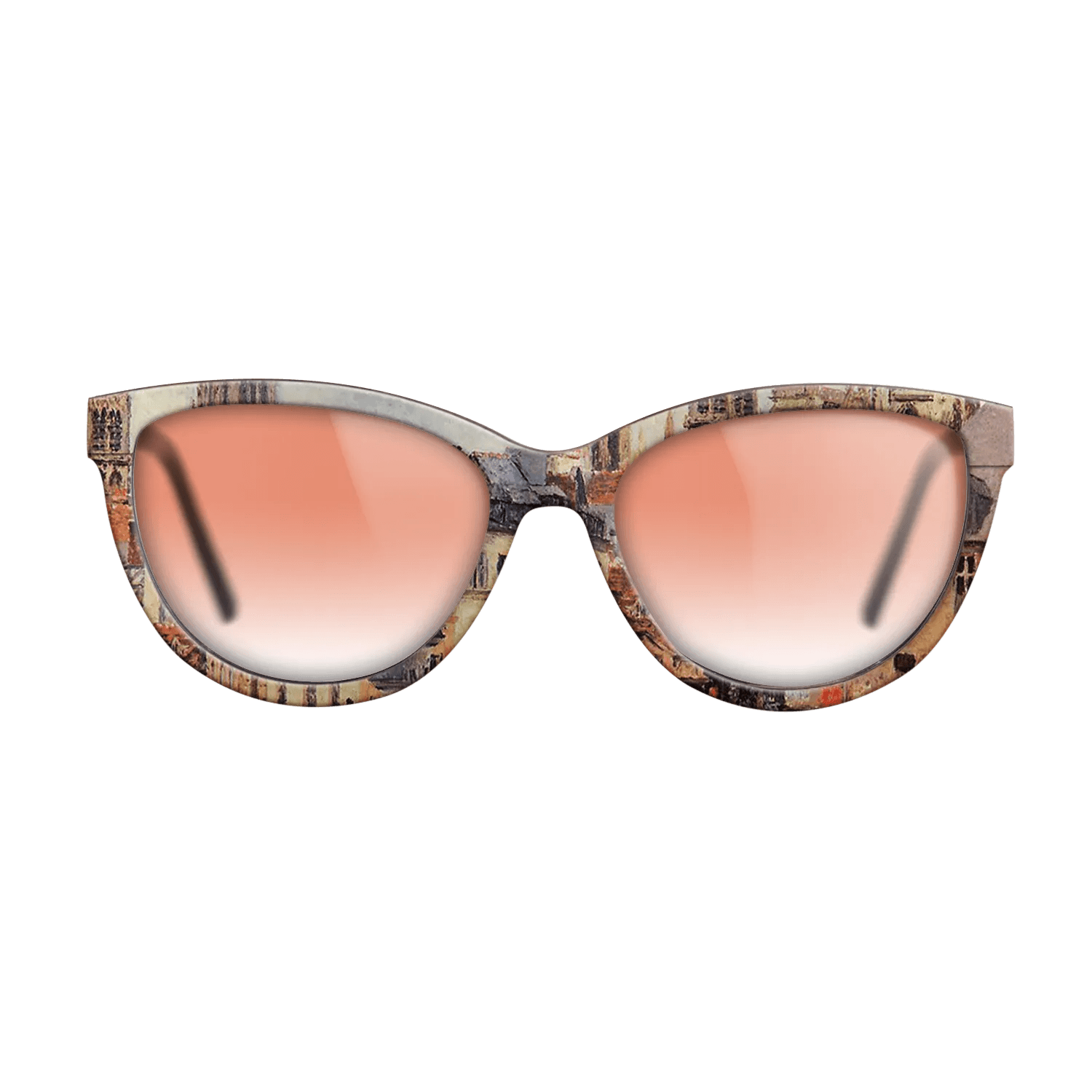 Oil Painting on Straight Grain Walnut: Rococo - Rue de l_epicerie at Rouen, on a Grey Morning, 1898 - Camille Pissarro - The Maiden - Cat - 2014 - SIRIS wood optic