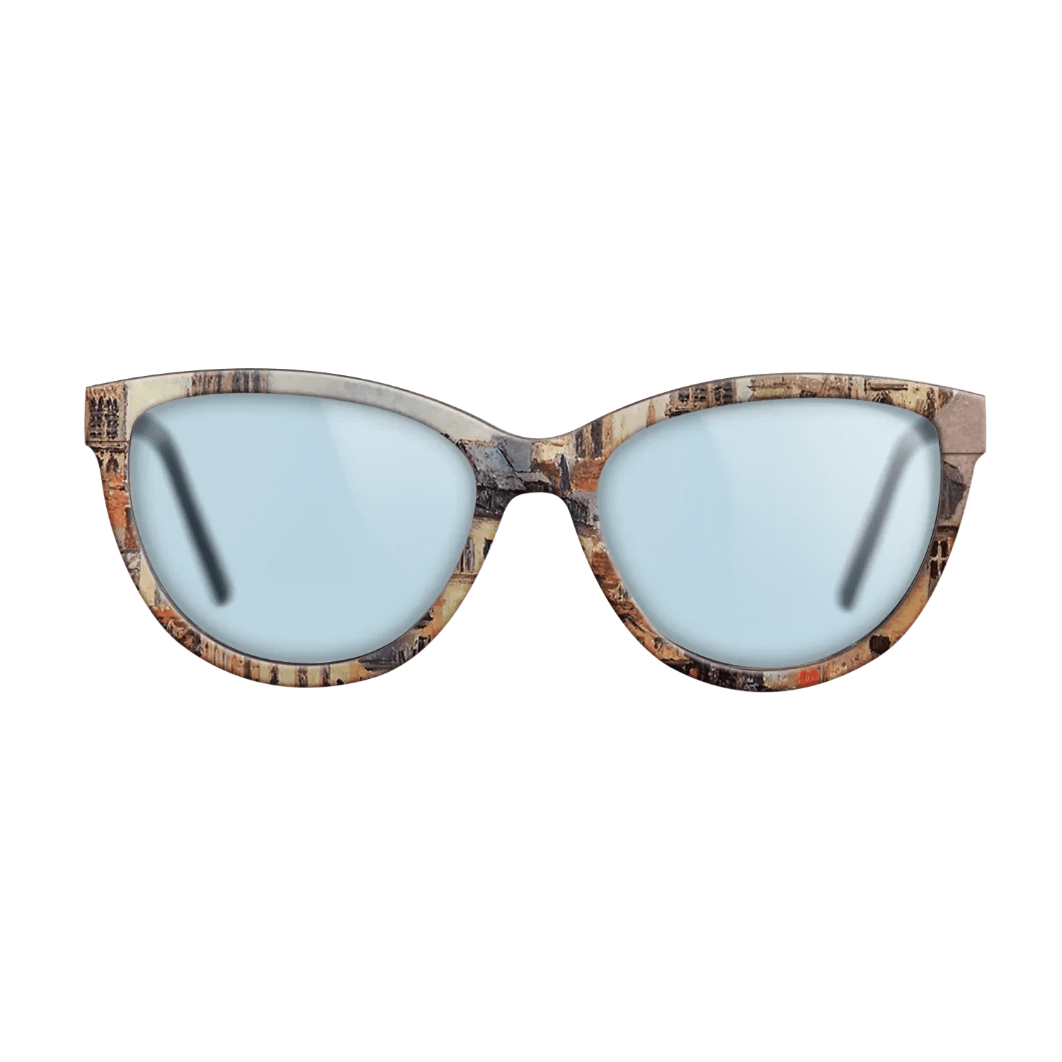 Oil Painting on Straight Grain Walnut: Rococo - Rue de l_epicerie at Rouen, on a Grey Morning, 1898 - Camille Pissarro - The Maiden - Cat - 2014 - SIRIS wood optic