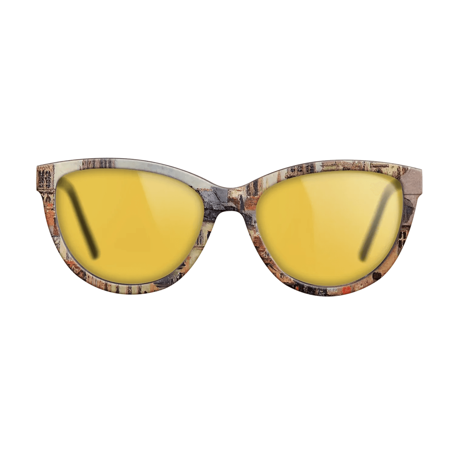 Oil Painting on Straight Grain Walnut: Rococo - Rue de l_epicerie at Rouen, on a Grey Morning, 1898 - Camille Pissarro - The Maiden - Cat - 2014 - SIRIS wood optic