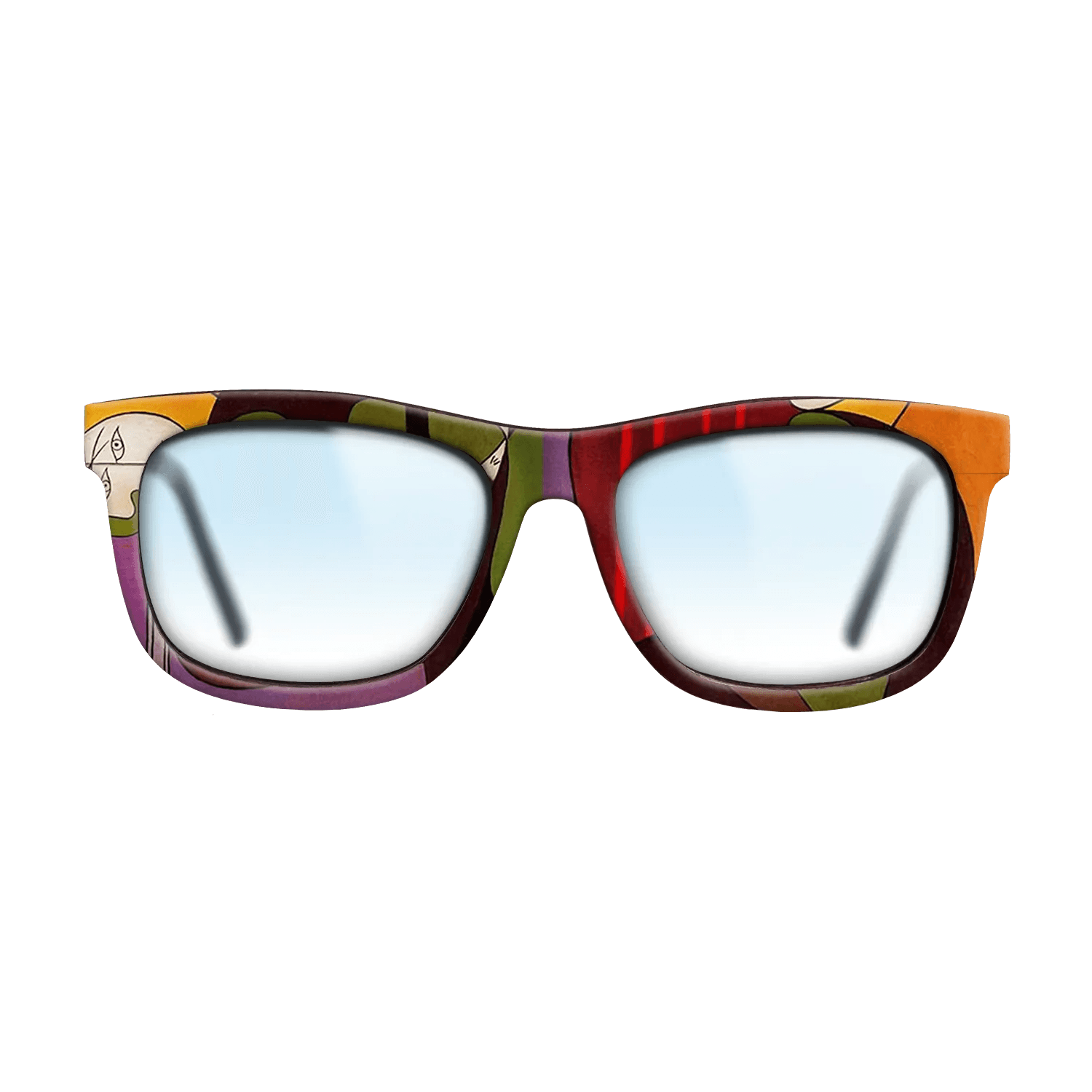 Oil Painting on Straight Grain Walnut: Rococo - Seated Woman in a Red Armchair, 1931 - Pablo Picasso - The Hero - Square - 1580 - SIRIS wood optic