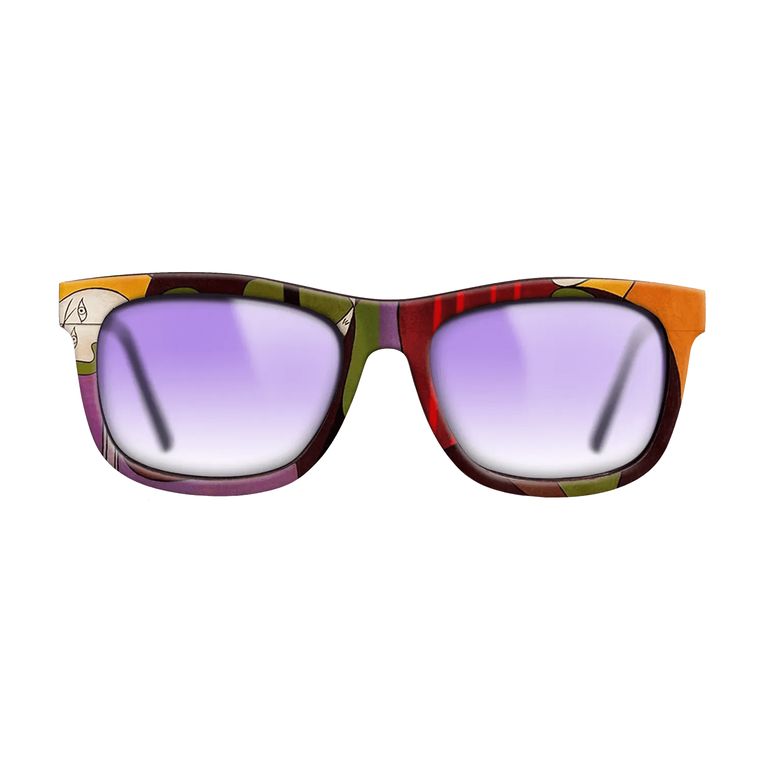 Oil Painting on Straight Grain Walnut: Rococo - Seated Woman in a Red Armchair, 1931 - Pablo Picasso - The Hero - Square - 1580 - SIRIS wood optic