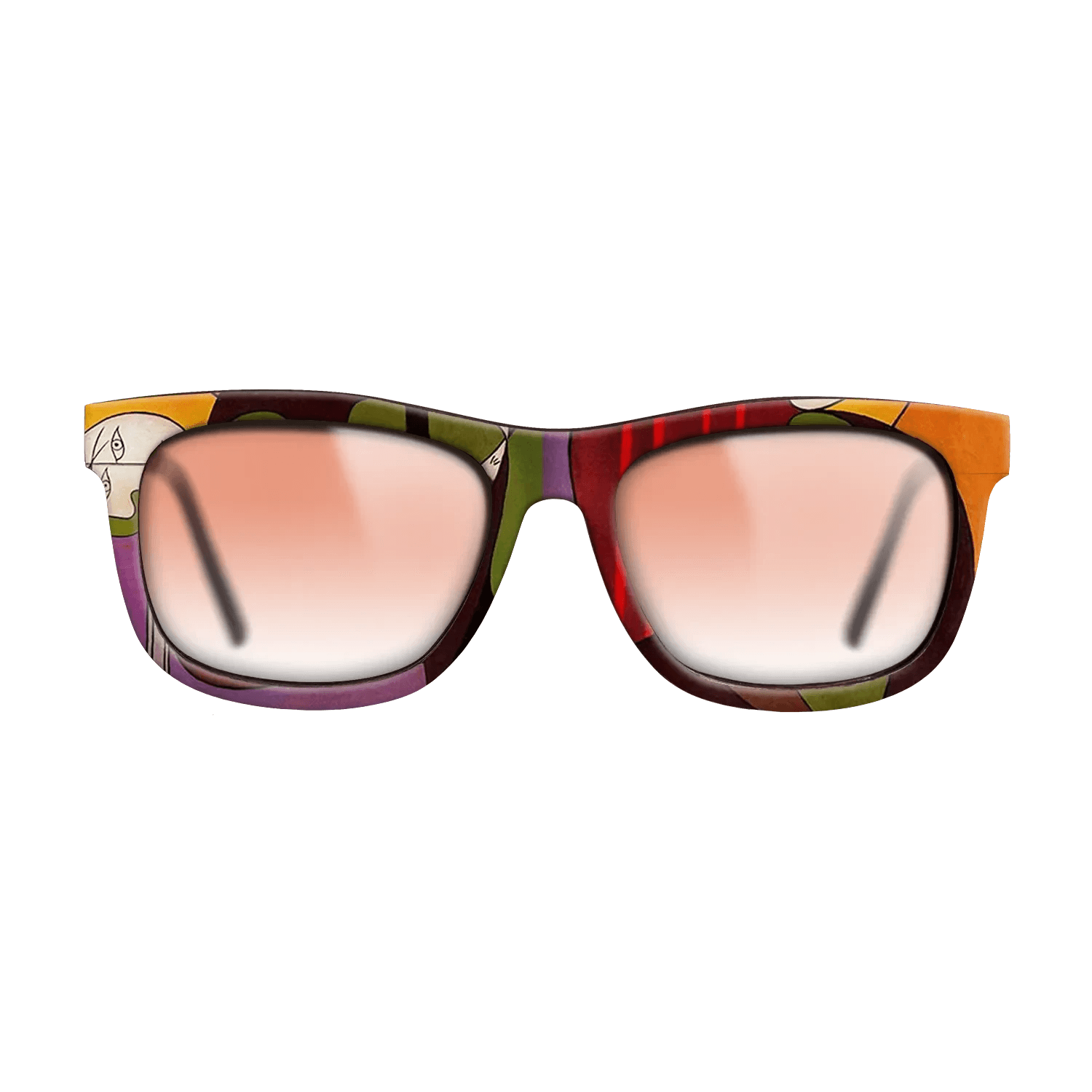 Oil Painting on Straight Grain Walnut: Rococo - Seated Woman in a Red Armchair, 1931 - Pablo Picasso - The Hero - Square - 1580 - SIRIS wood optic