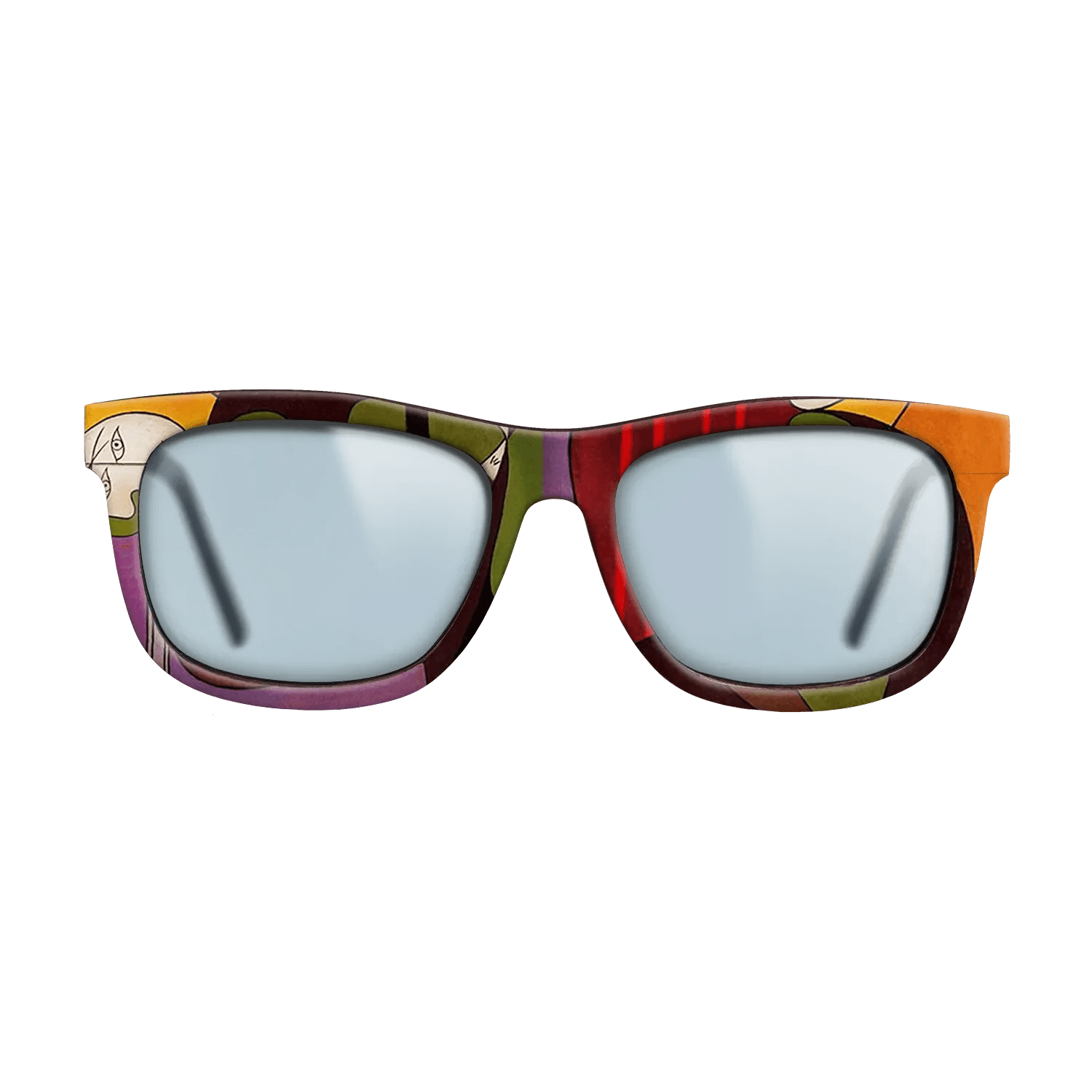 Oil Painting on Straight Grain Walnut: Rococo - Seated Woman in a Red Armchair, 1931 - Pablo Picasso - The Hero - Square - 1580 - SIRIS wood optic