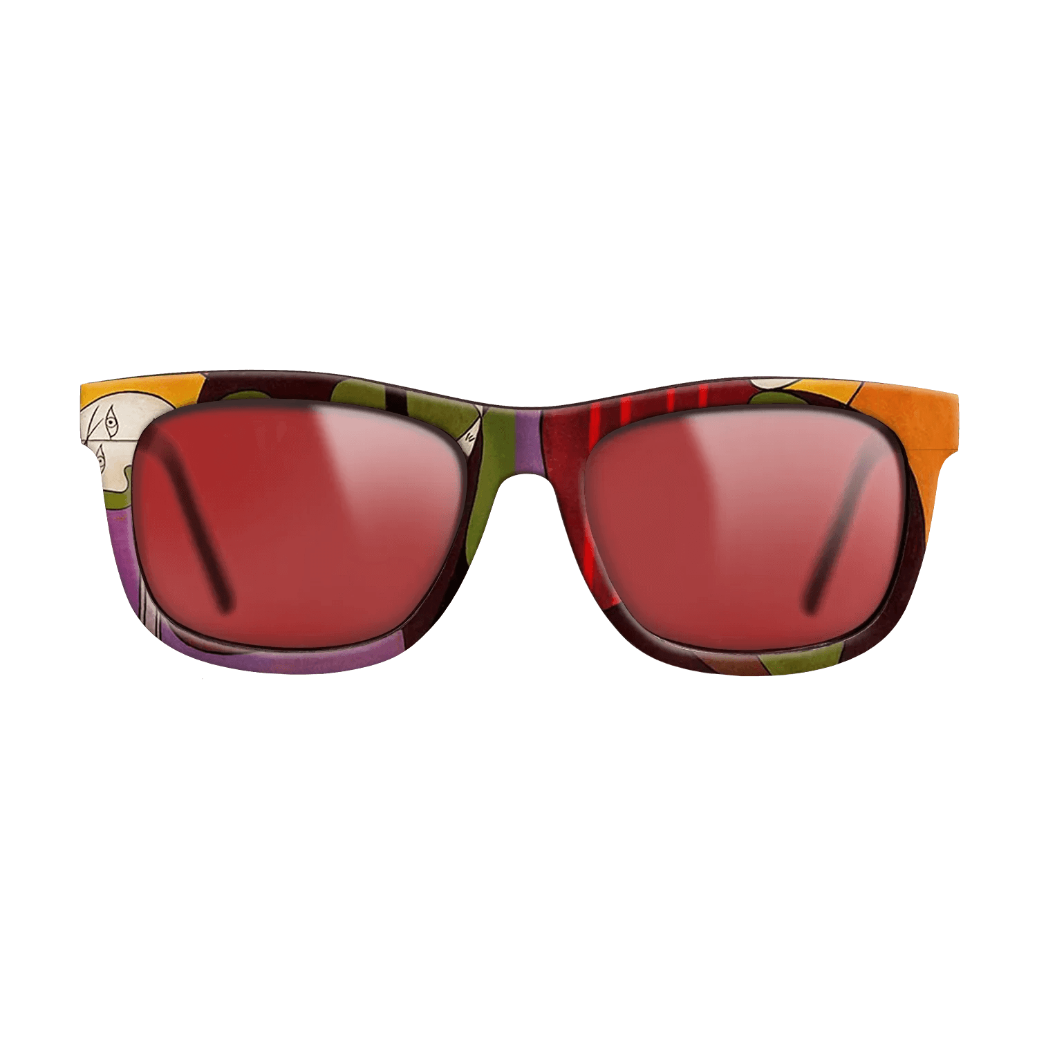 Oil Painting on Straight Grain Walnut: Rococo - Seated Woman in a Red Armchair, 1931 - Pablo Picasso - The Hero - Square - 1580 - SIRIS wood optic