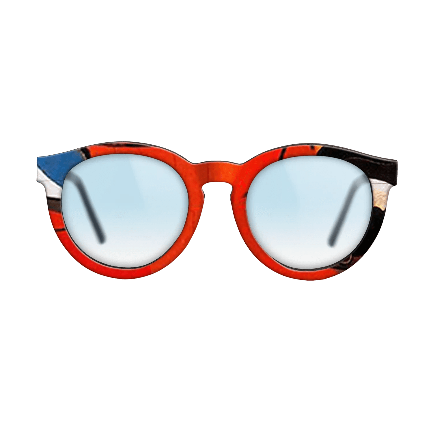 Oil Painting on Straight Grain Walnut: Rococo - Seated woman, 1927 - Pablo Picasso - The Rebel - Round - 1470 - SIRIS wood optic