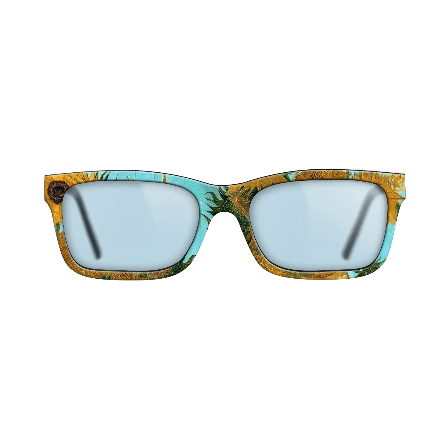 Oil Painting on Straight Grain Walnut: Rococo - Still Life - Vase with Twelve Sunflowers, c.1888 - c.1889 - Vincent van Gogh - The Sage - Rectangle - 1290 - SIRIS wood optic