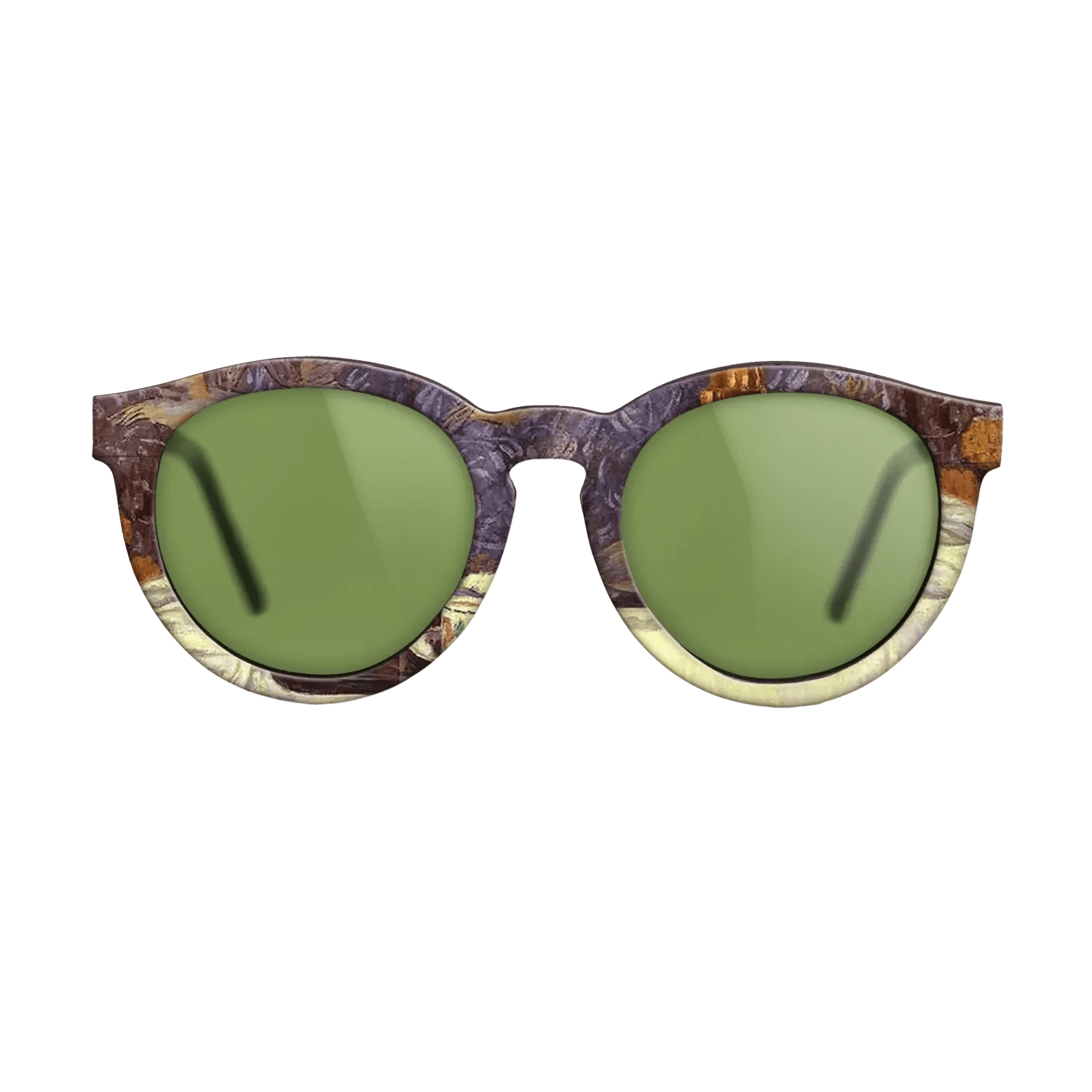 Oil Painting on Straight Grain Walnut: Rococo - Still Life with a Coffee Pot, 1900 - Camille Pissarro - The Rebel - Round - 1108 - SIRIS wood optic