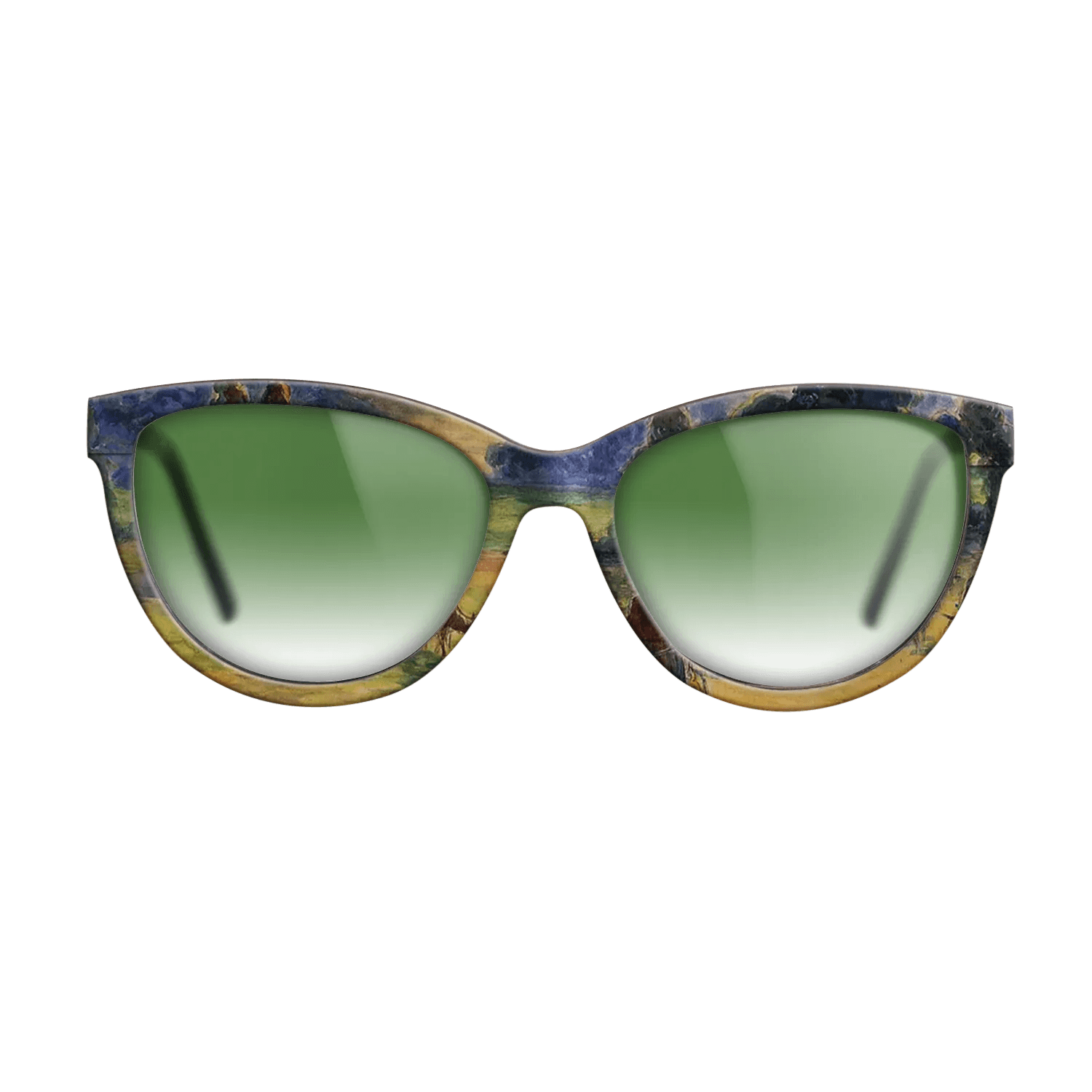 Oil Painting on Straight Grain Walnut: Rococo - Study for 'Cowherd at Eragny', 1884 - Camille Pissarro - The Maiden - Cat - 1963 - SIRIS wood optic