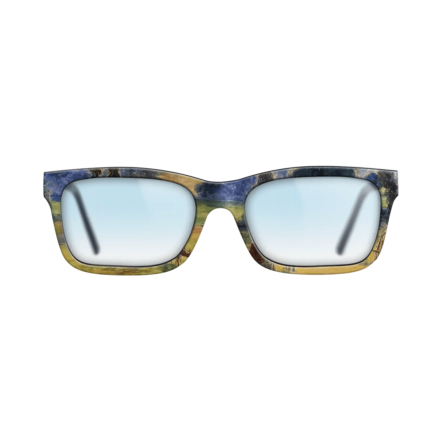 Oil Painting on Straight Grain Walnut: Rococo - Study for 'Cowherd at Eragny', 1884 - Camille Pissarro - The Sage - Rectangle - 1963 - SIRIS wood optic