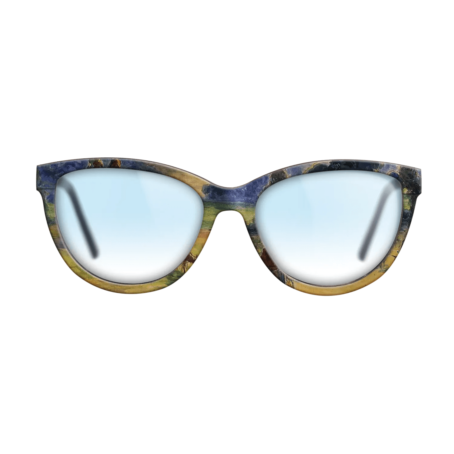 Oil Painting on Straight Grain Walnut: Rococo - Study for 'Cowherd at Eragny', 1884 - Camille Pissarro - The Maiden - Cat - 1963 - SIRIS wood optic