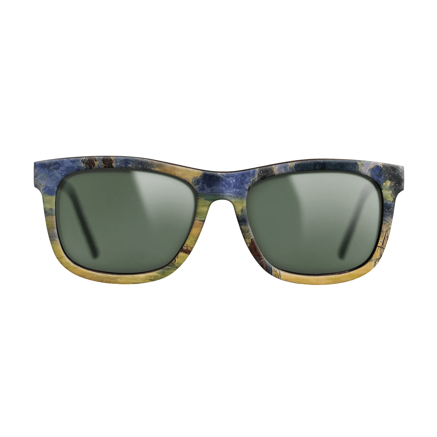 Oil Painting on Straight Grain Walnut: Rococo - Study for 'Cowherd at Eragny', 1884 - Camille Pissarro - The Hero - Square - 1963 - SIRIS wood optic