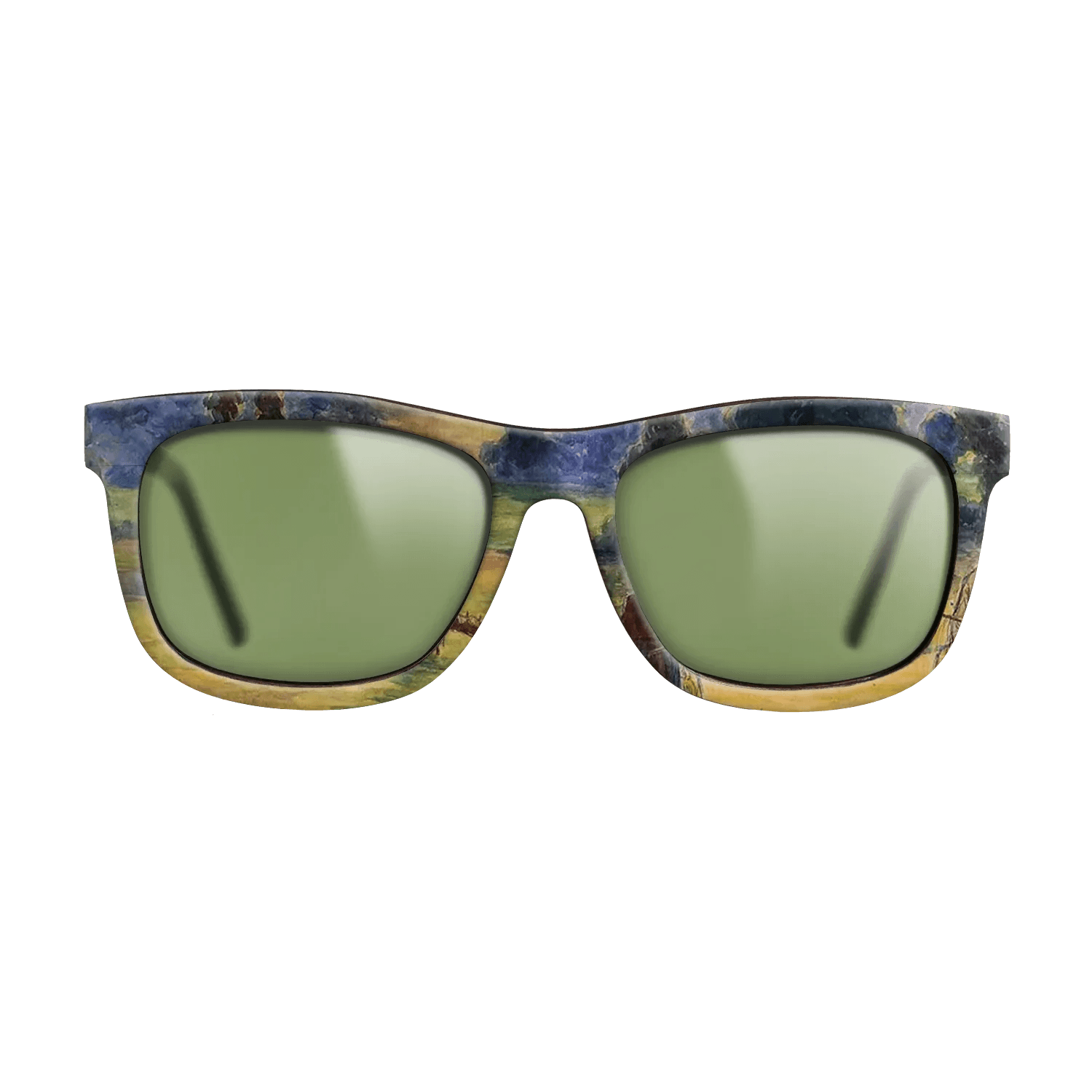 Oil Painting on Straight Grain Walnut: Rococo - Study for 'Cowherd at Eragny', 1884 - Camille Pissarro - The Hero - Square - 1963 - SIRIS wood optic