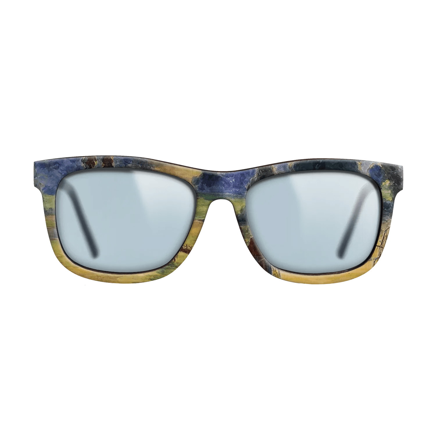 Oil Painting on Straight Grain Walnut: Rococo - Study for 'Cowherd at Eragny', 1884 - Camille Pissarro - The Hero - Square - 1963 - SIRIS wood optic