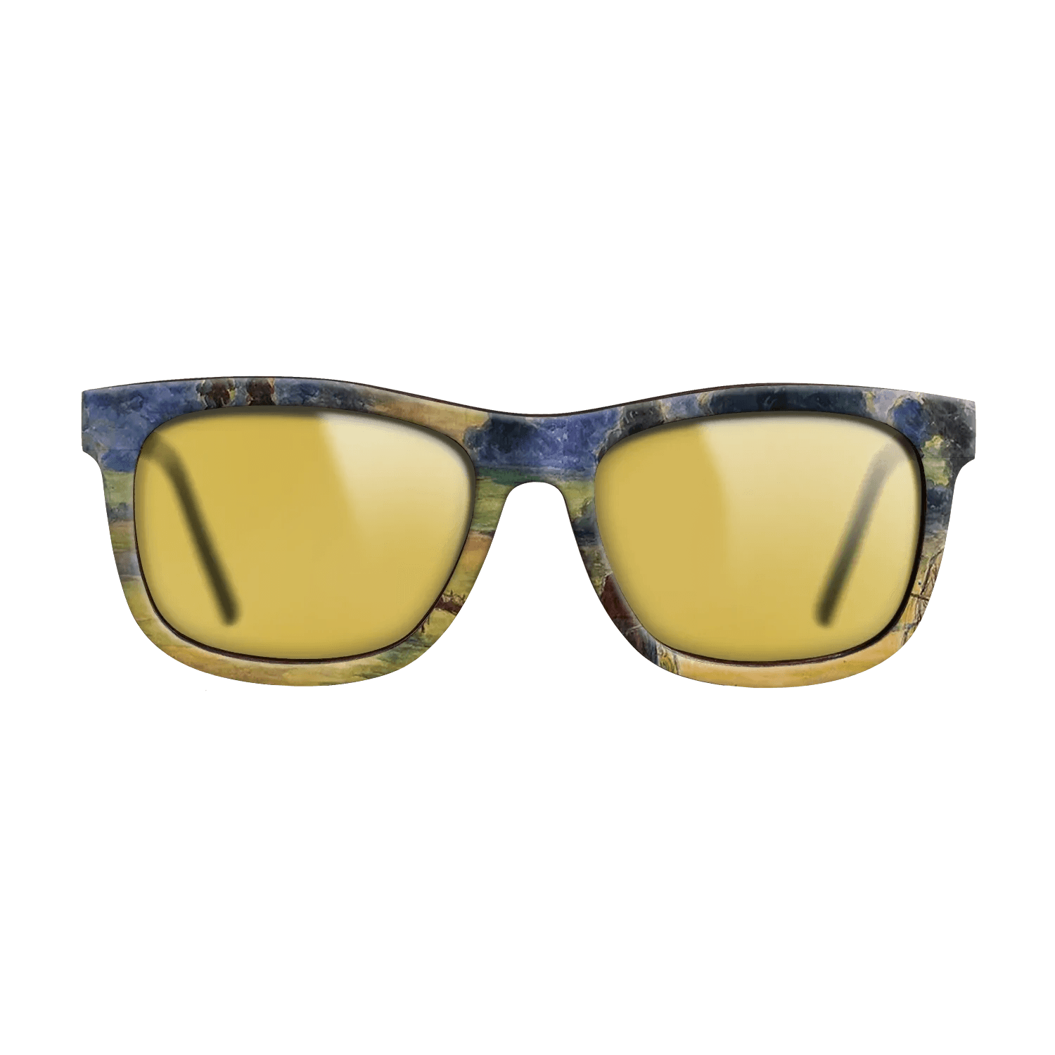 Oil Painting on Straight Grain Walnut: Rococo - Study for 'Cowherd at Eragny', 1884 - Camille Pissarro - The Hero - Square - 1963 - SIRIS wood optic