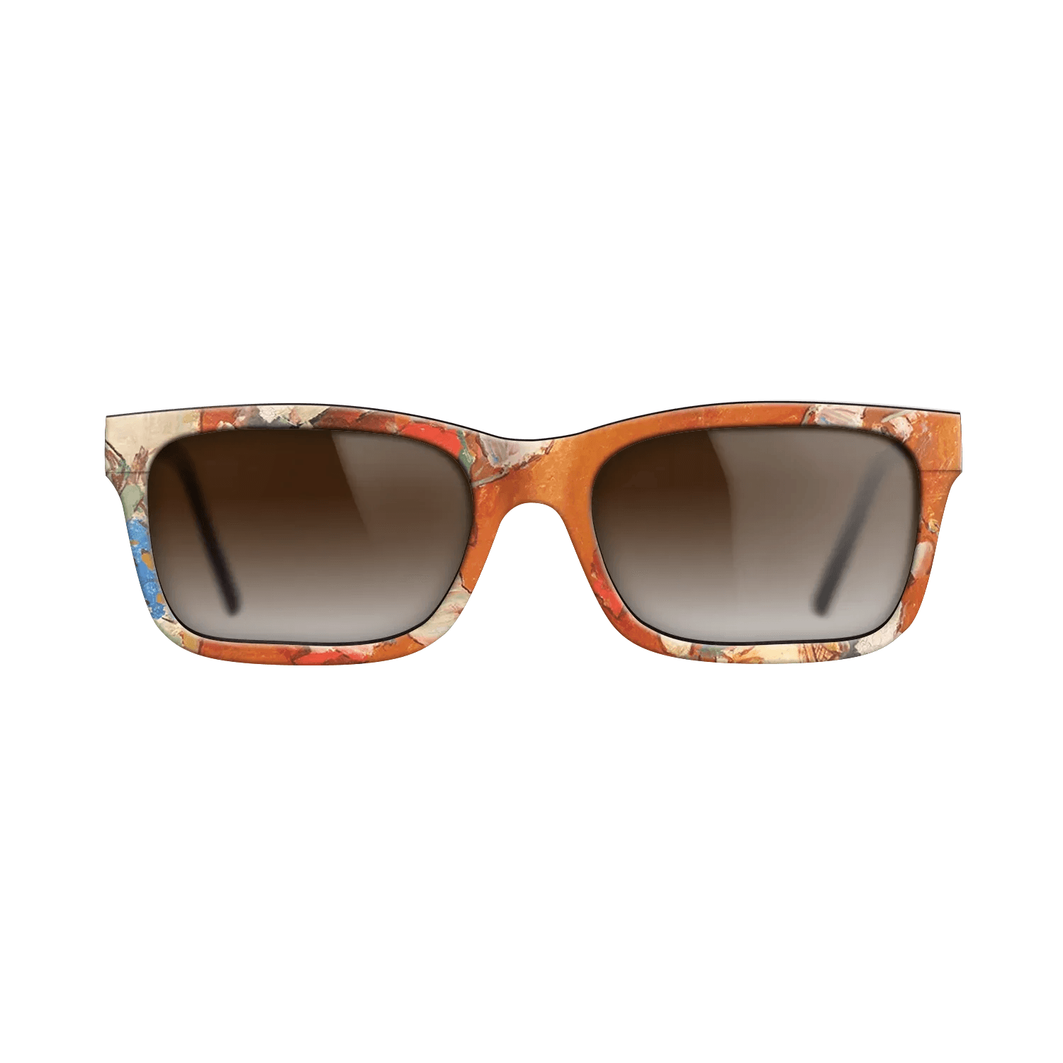 Oil Painting on Straight Grain Walnut: Rococo - Summertime Flowers - Stefan Luchian - The Sage - Rectangle - 1410 - SIRIS wood optic