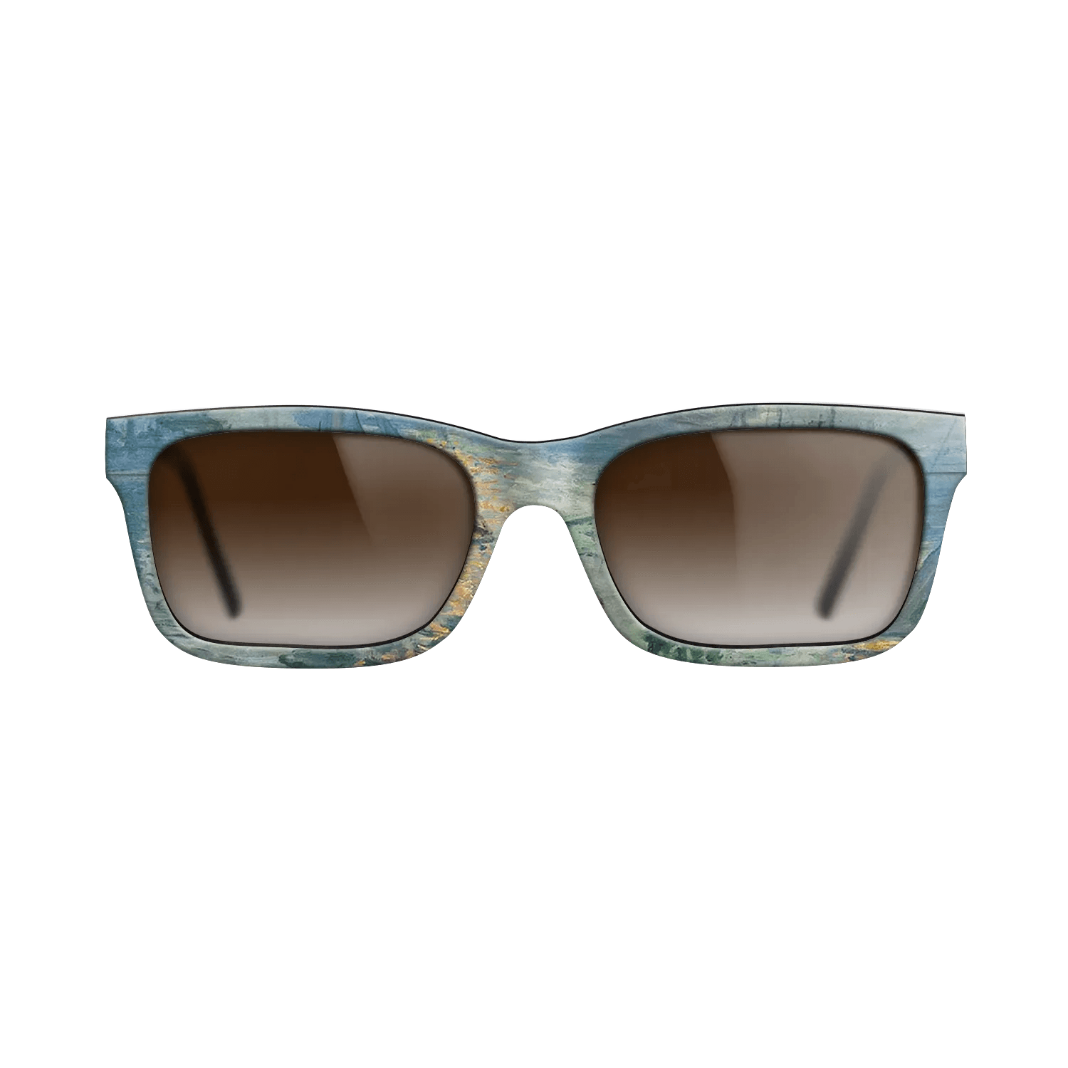 Oil Painting on Straight Grain Walnut: Rococo - Sunrise, The Sea, 1873 - Claude Monet - The Sage - Rectangle - 1433 - SIRIS wood optic