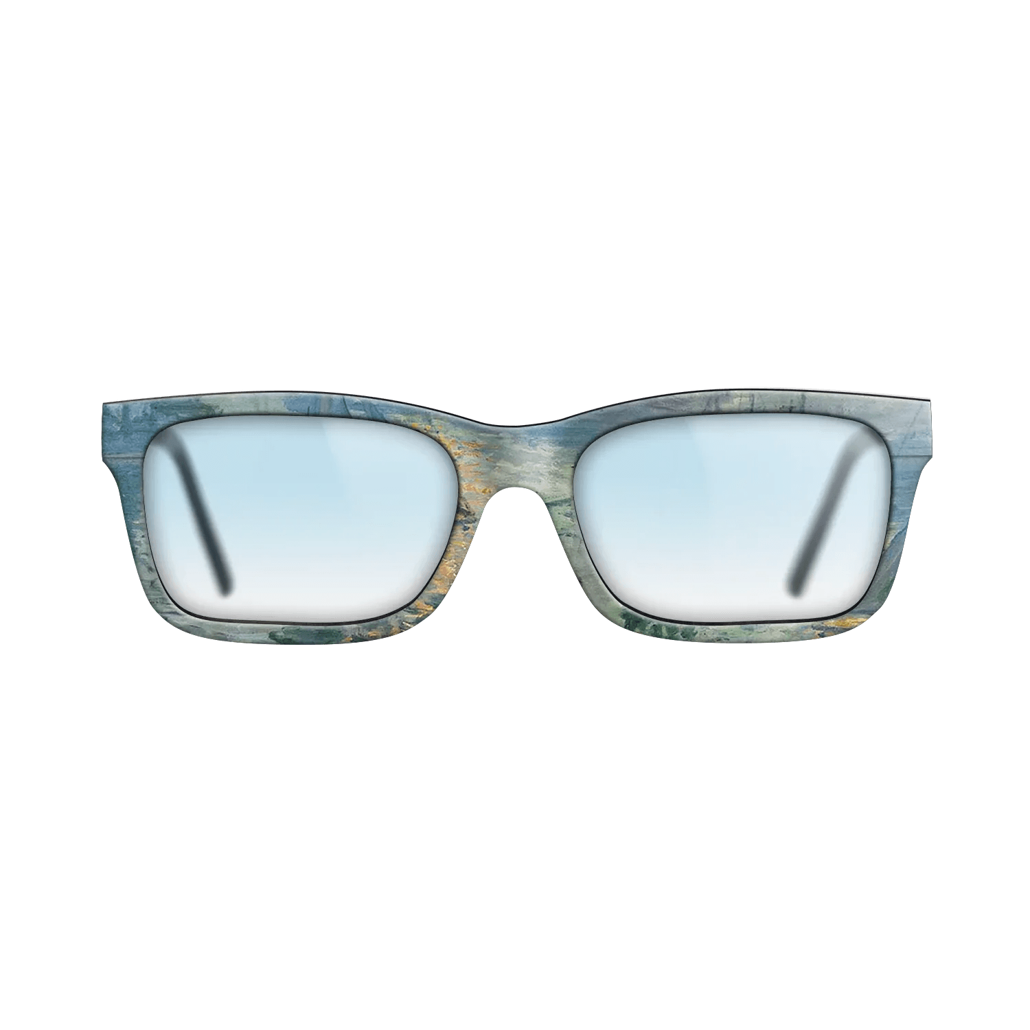 Oil Painting on Straight Grain Walnut: Rococo - Sunrise, The Sea, 1873 - Claude Monet - The Sage - Rectangle - 1433 - SIRIS wood optic