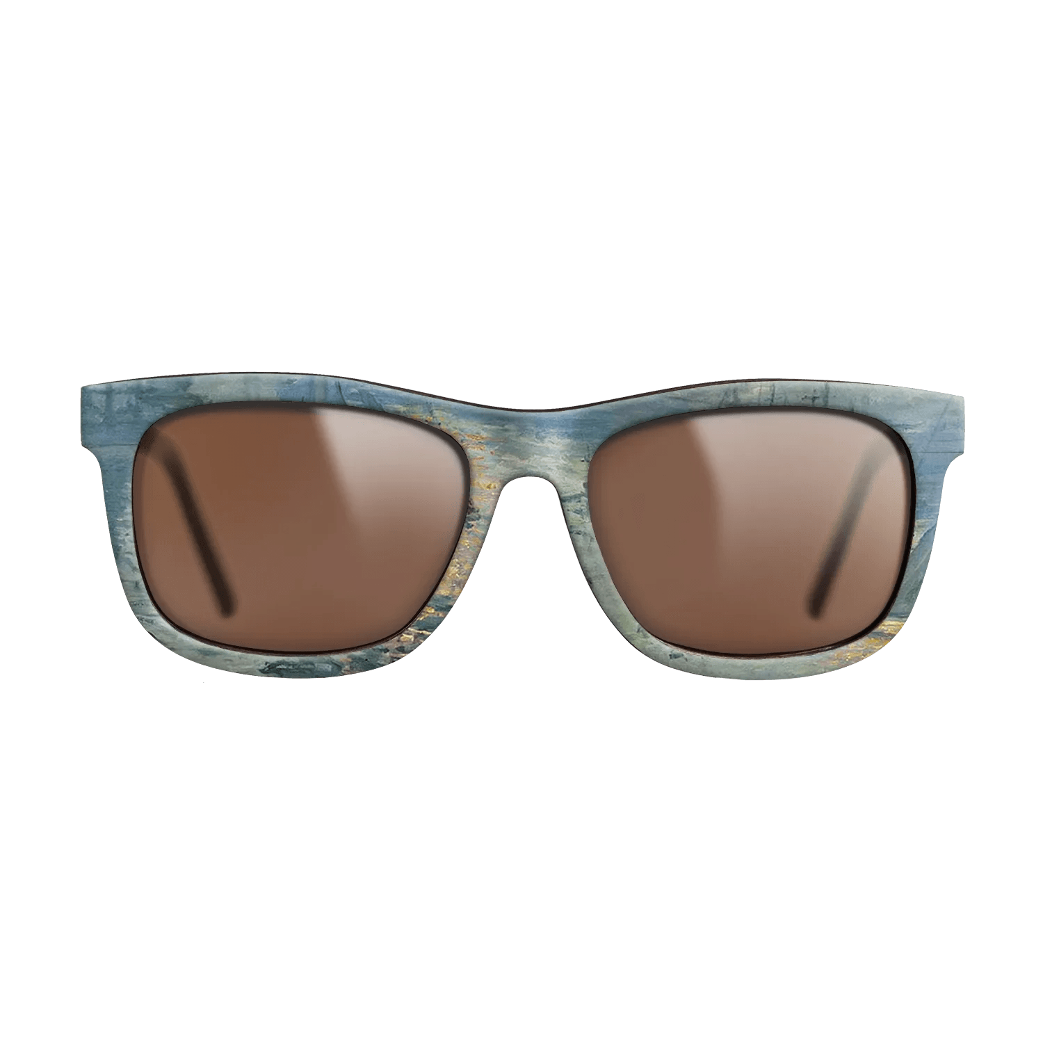 Oil Painting on Straight Grain Walnut: Rococo - Sunrise, The Sea, 1873 - Claude Monet - The Hero - Square - 1433 - SIRIS wood optic